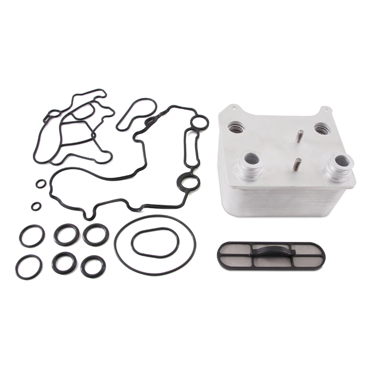 Mishimoto MMOC-F2D-03 Replacement Oil Cooler, Compatible with Ford Powerstroke 6.0L, 2003-2007