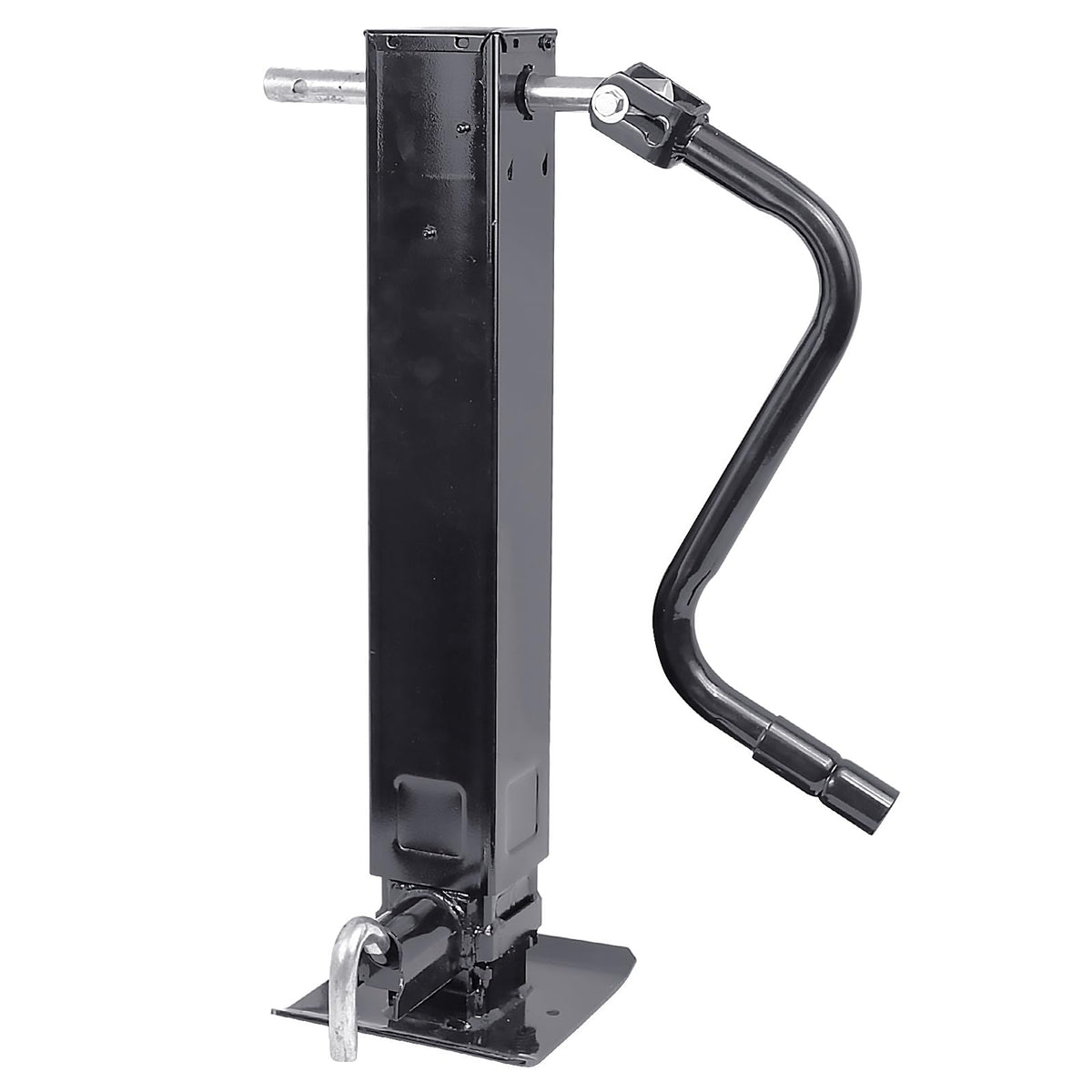 Heavy Duty Weld Square Tube Trailer Jack - 12.5" Lift 13.5" Drop Leg Travel Capacity 12000 LBS (12000lbs Front Pull pin)