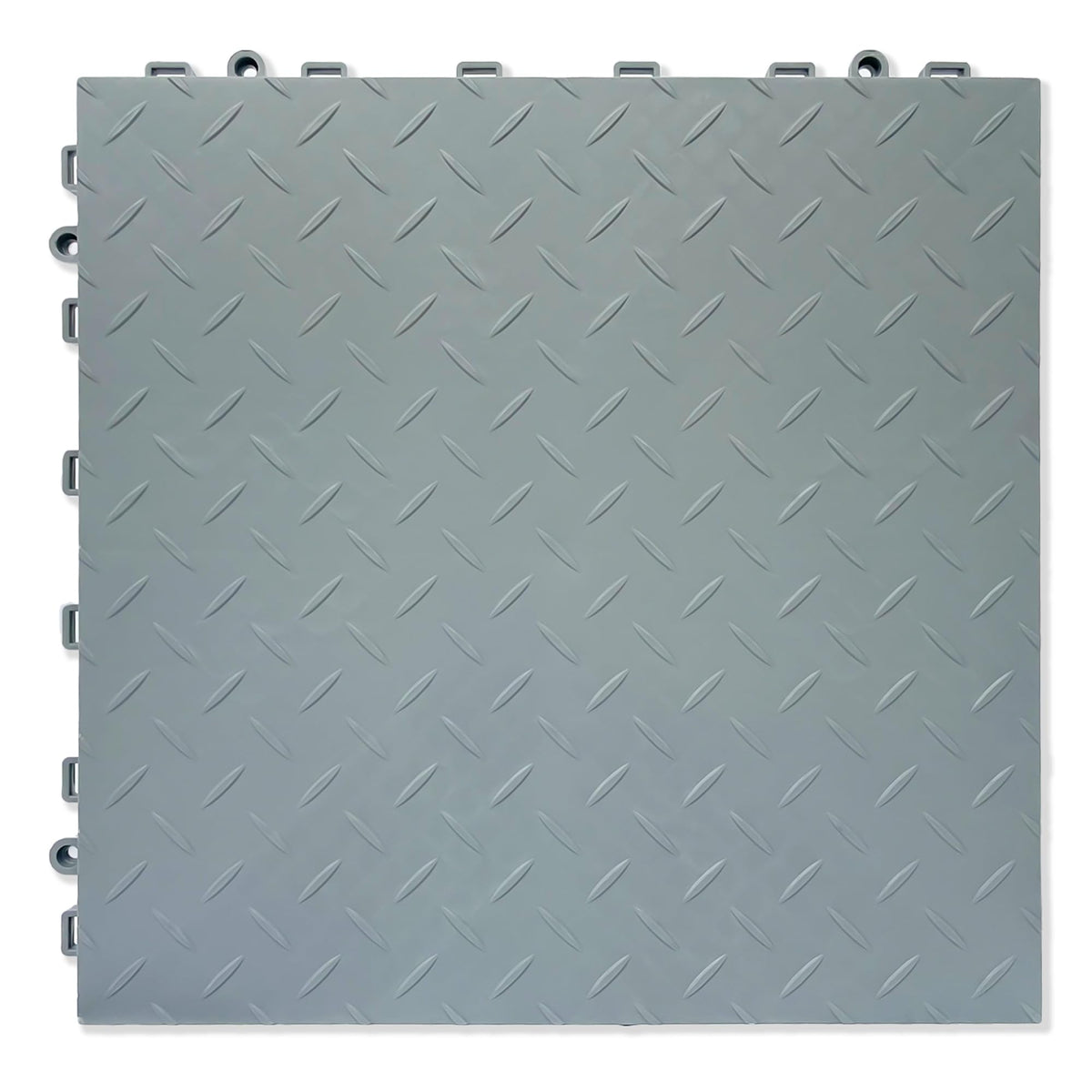HTWELL Interlocking Garage Floor Tiles,Industrial Heavy-Duty,Non-Slip,Easy Clean,100% Virgin PP Modular Snap Together DIY Flooring for Garage,Basement,Workshop,Tool Sheds(16"x16"x0.71" 22 Pack Gray)