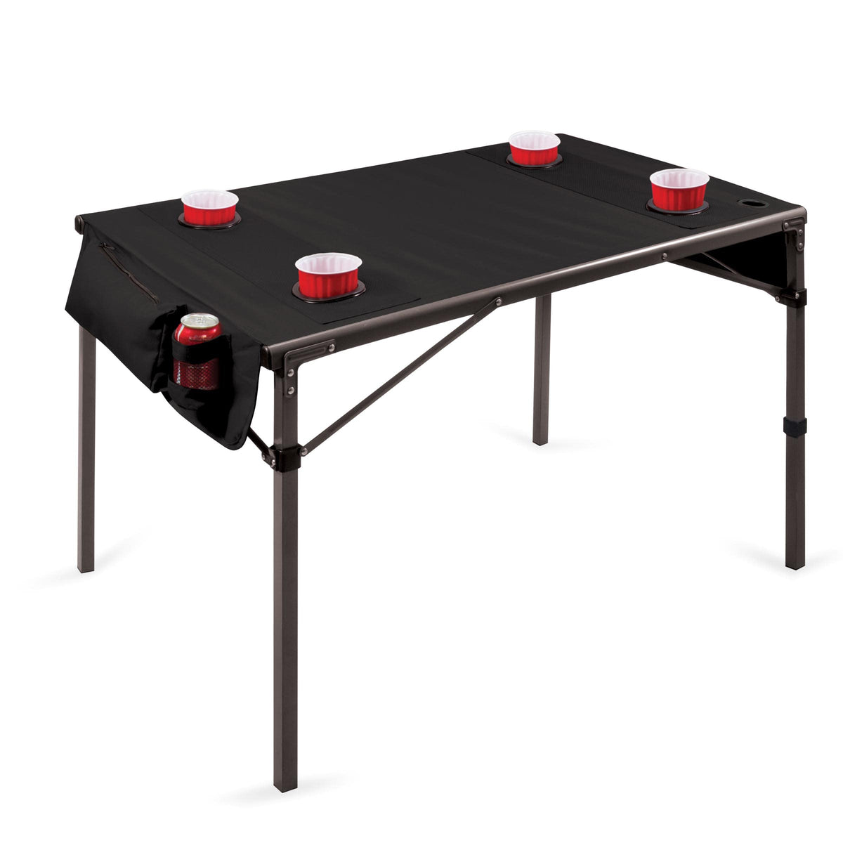 ONIVA - a Picnic Time Brand Travel Portable Soft Top Folding Table for Camping and Outdoors with Carry Bag, (Black) 6 x 6 x 43