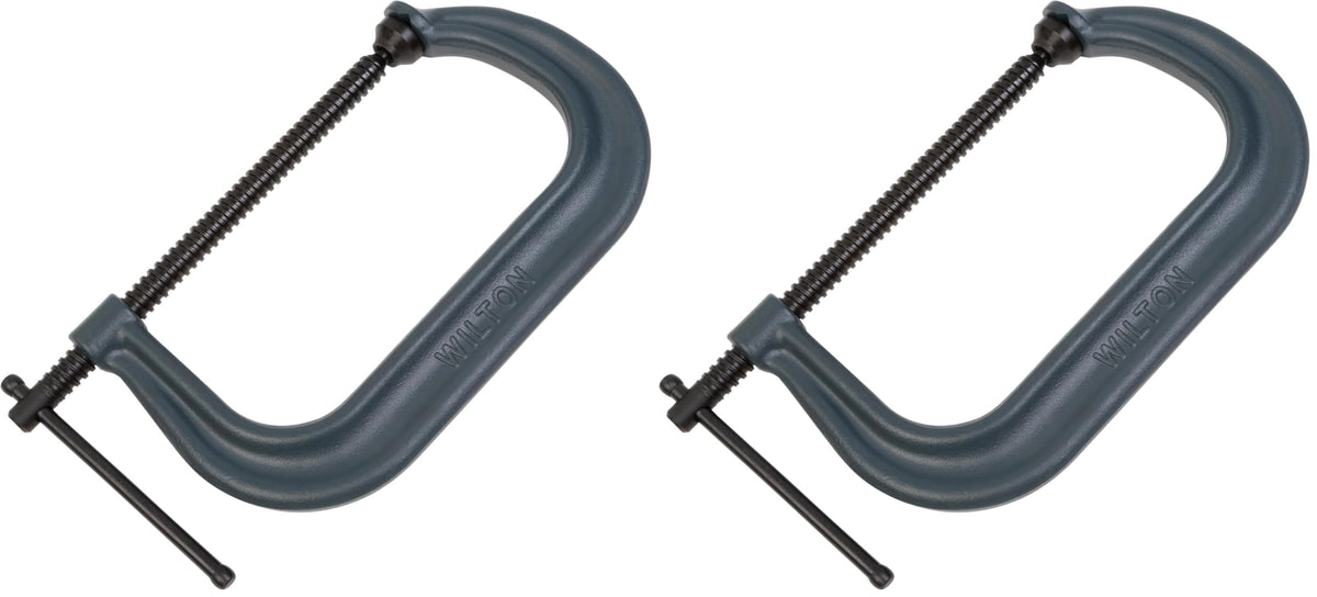Wilton C-Clamp, 8-1/4" Opening, 4-15/16" Throat, 6900 Lbs. Clamping Force (Model 408) (Pack of 2)