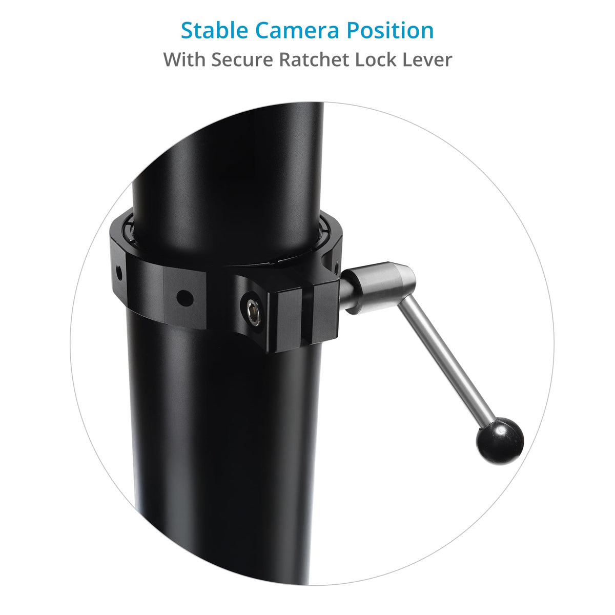 PROAIM Bull 18-34” Telescopic Bazooka for Camera Dolly, Jib/Crane & Other Heavy Camera Setups. Quick Height Adjustment - Gas Rise, Euro/Elemac Mount. Stable & Solid, Payload: 20-45kg (BZ-BULL-01)