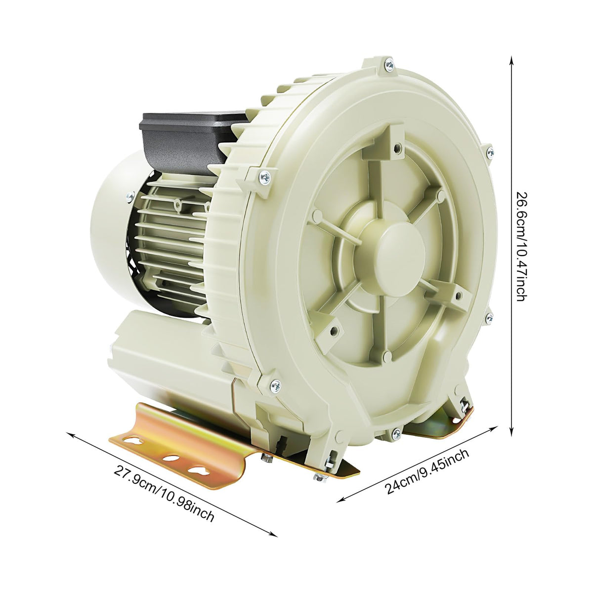 Air Pump Blower, 110V 370W Industrial Aquaculture Pond Fish Tank Vortex Air Blower Pump 12KPa High Pressure Industrial Air Pump Blower Oxygen Aerator for Liquid Filling Machine