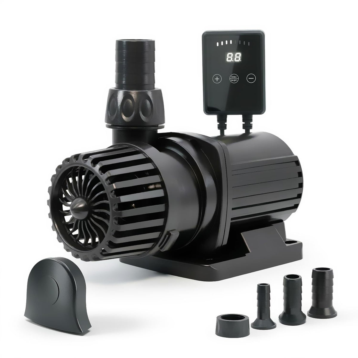 Aqua Dream 2380 GPH Intelligent ECO Amphibious Water Pump - Sine Wave Technology with Controller for Hydroponics & Aquariums, 70W - 1 Pc