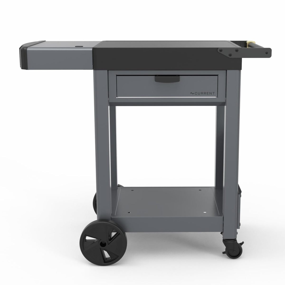 Current® Outdoor Pizza Cart, Mobile Prep Station with Soft-Close Drawer, Pizza Peel Holster, Spacious Work Surface, Weather-Resistant, Perfect Height, Wheels for Easy Movement