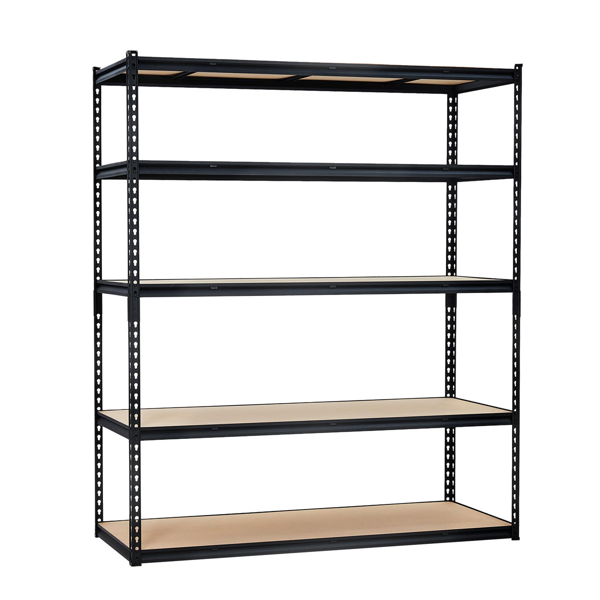 5-Tier Storage Shelving, Adjustable Garage Shelves, Meta Storage Shelving Unit with 3000 LBS Capacity, Steel Wire Rack Shelf Organizer for Garage, Kitchen Pantry Basement, 60 x 24 x 72 inch, Black