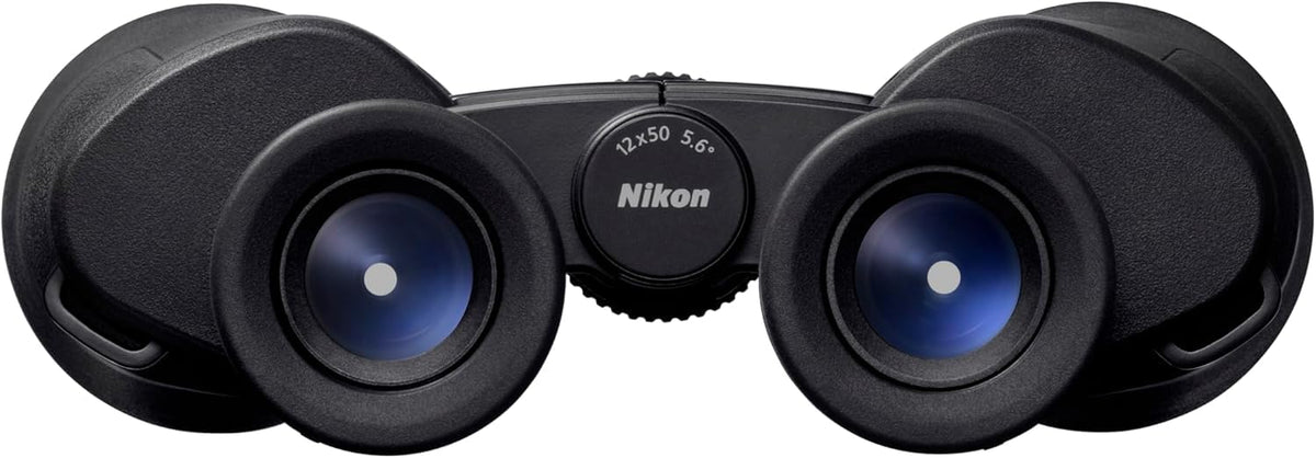 Nikon Action 12x50 Binocular | Multilayer-Coated Nikon Optics, high-Power 12x Magnification, Bright 50mm Objective Lenses, Turn-and-Slide Adjustable eyecups and Tripod-Ready Porro-Prism Design