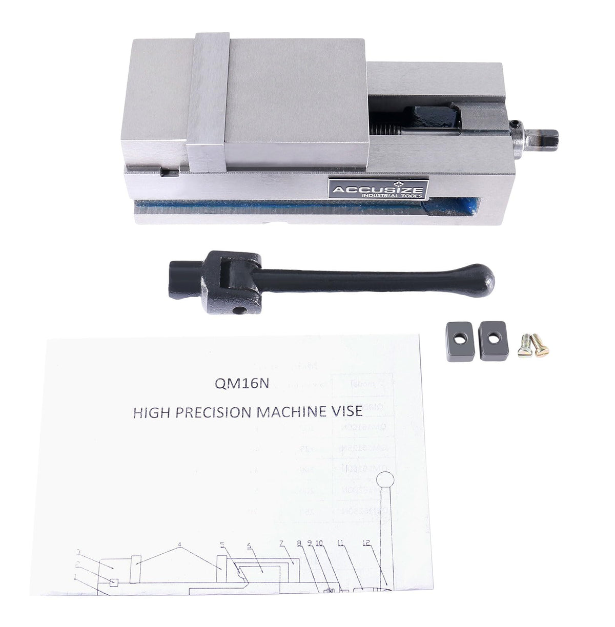Accusize Industrial Tools 3 Inch Super-Lock Precision C.N.C. Machine Vise 0.0002 Inch, FA23-5203