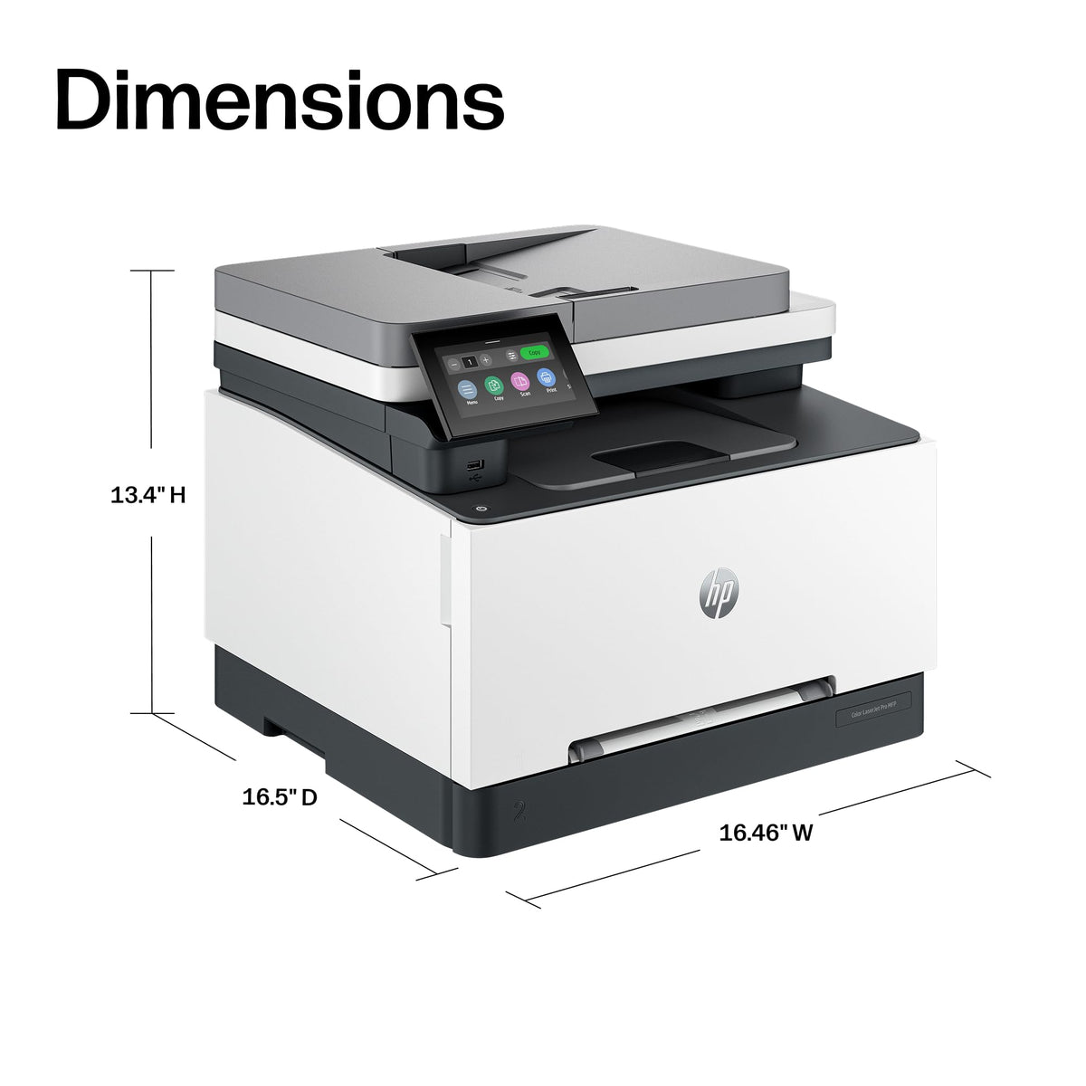 HP Color LaserJet Pro MFP 3301fdw Wireless All-in-One Color Laser Printer, Office Printer, Scanner, Copier, Fax, ADF, Duplex, Best for office (499Q5F)