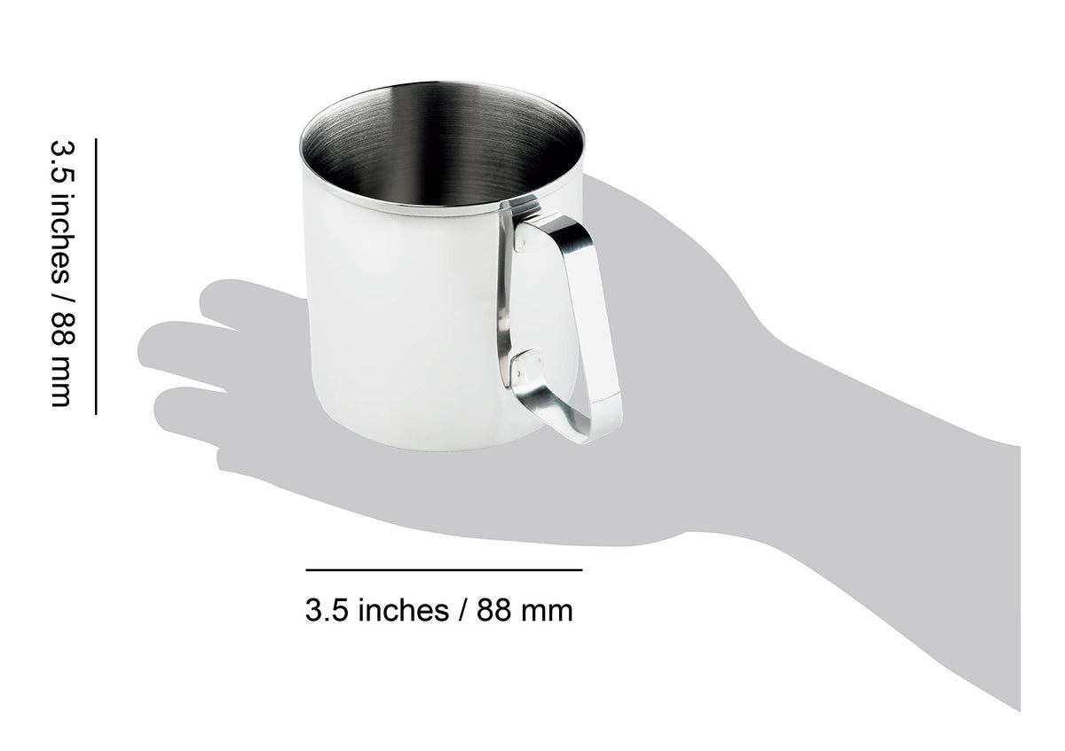 GSI Outdoors Ultra-Durable, Rustproof, Fireproof Glacier Stainless Steel 14 fl. oz. Cup for Backpacking and Camping (Pack of 12)