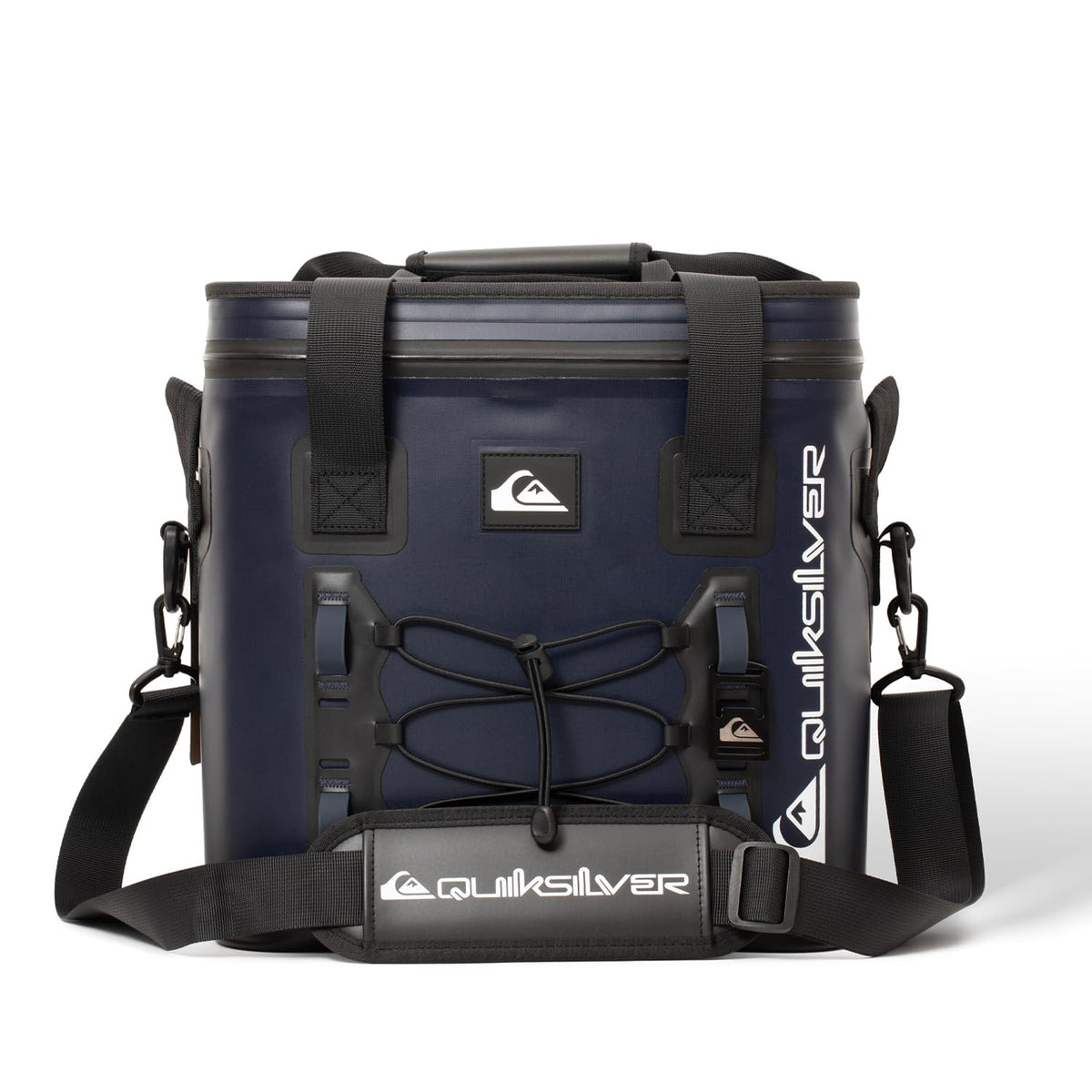 Quiksilver 20L Box Cooler, 24 Cans, 48-72H Insulated Cooling, Leak Proof, Waterproof IPX7, Heavy-Duty, for Beverage, Drink, Lunch, Outdoor, Beach, Camping, Fishing (Dark Navy)