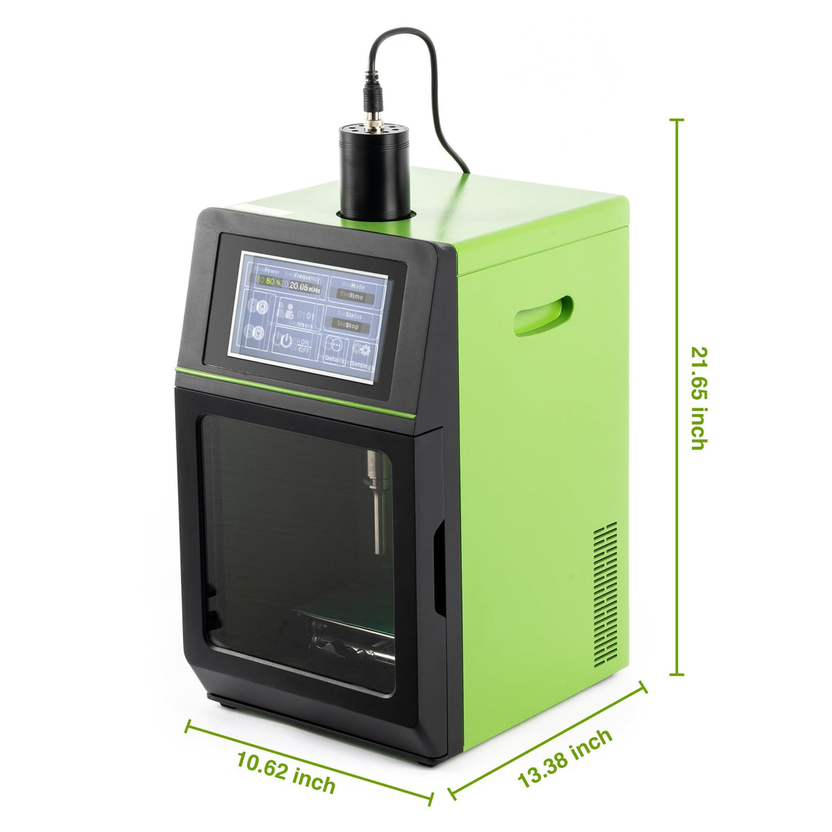 U.S. Solid 3000W Ultrasonic Homogenizer with Electric Lift & LED Light, 50-4500ml Lab Sonicator Cell Disruptor, Smart Touch Screen Mixer for Nano-Dispersion, Extraction, Disruption & Emulsification