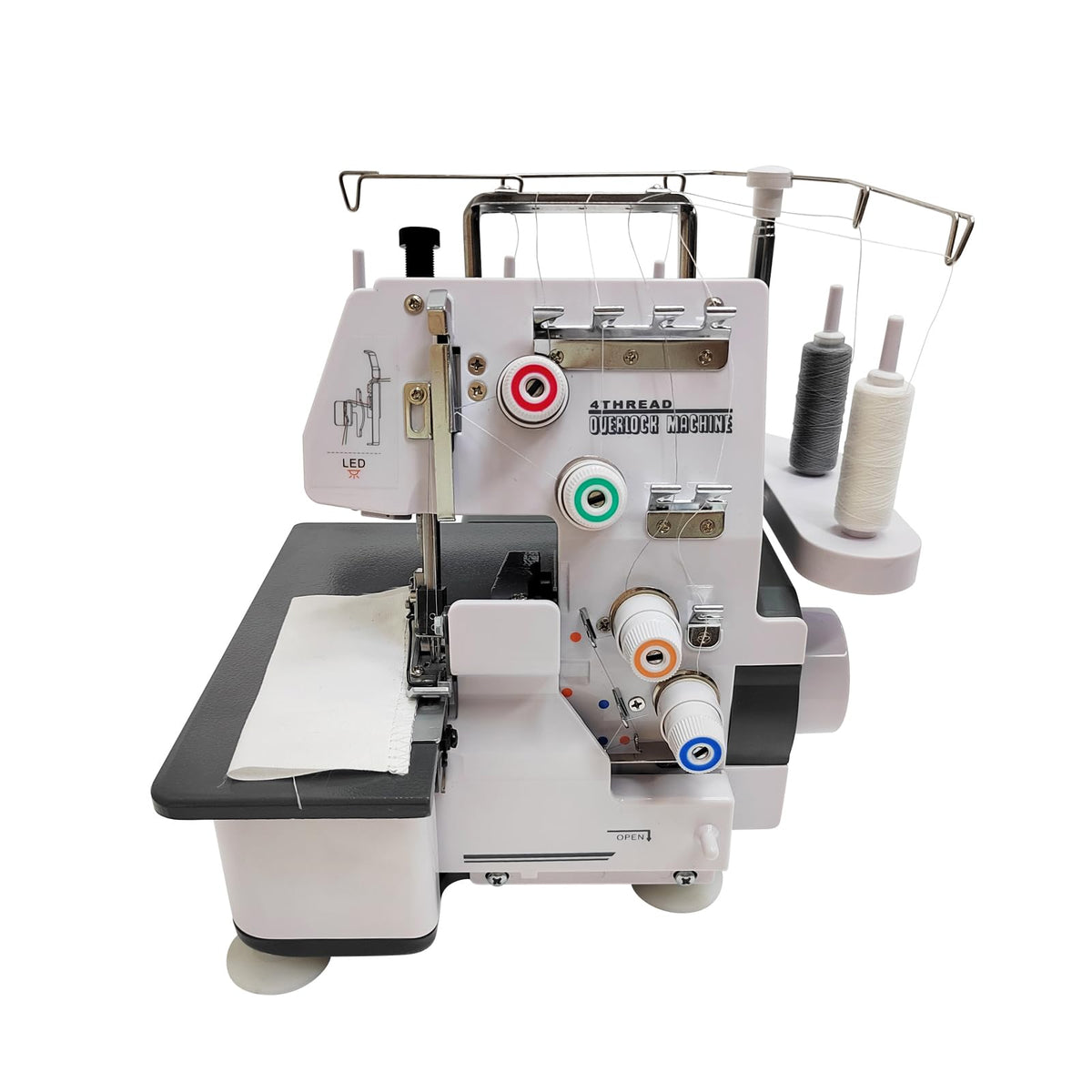INTBUYING Serger Overlock Machine, Serger & Overlock Machine with Heavy-Duty Metal Frame, Twin-needle 3/4 Thread Overlock Machine 110V, for Sergering Overlocking Professional & Home Use