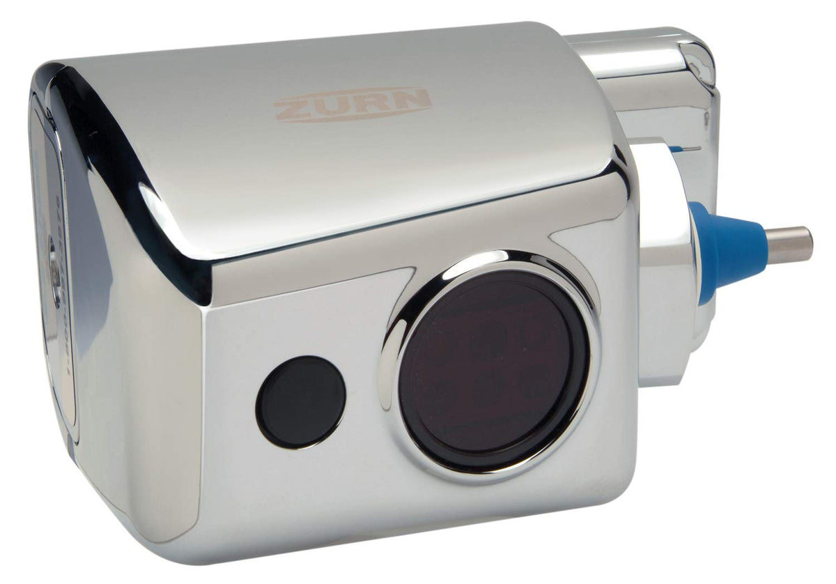 Zurn ZER6000AV-WS1-CPM AquaVantage AV ZER Exposed Sensor Diaphragm Flush Valve with 1.6 GPF and Metal Cover in Chrome & ZERK-CPM AquaSense E-Z Flush Retrofit Kit with Metal Cover, Chrome