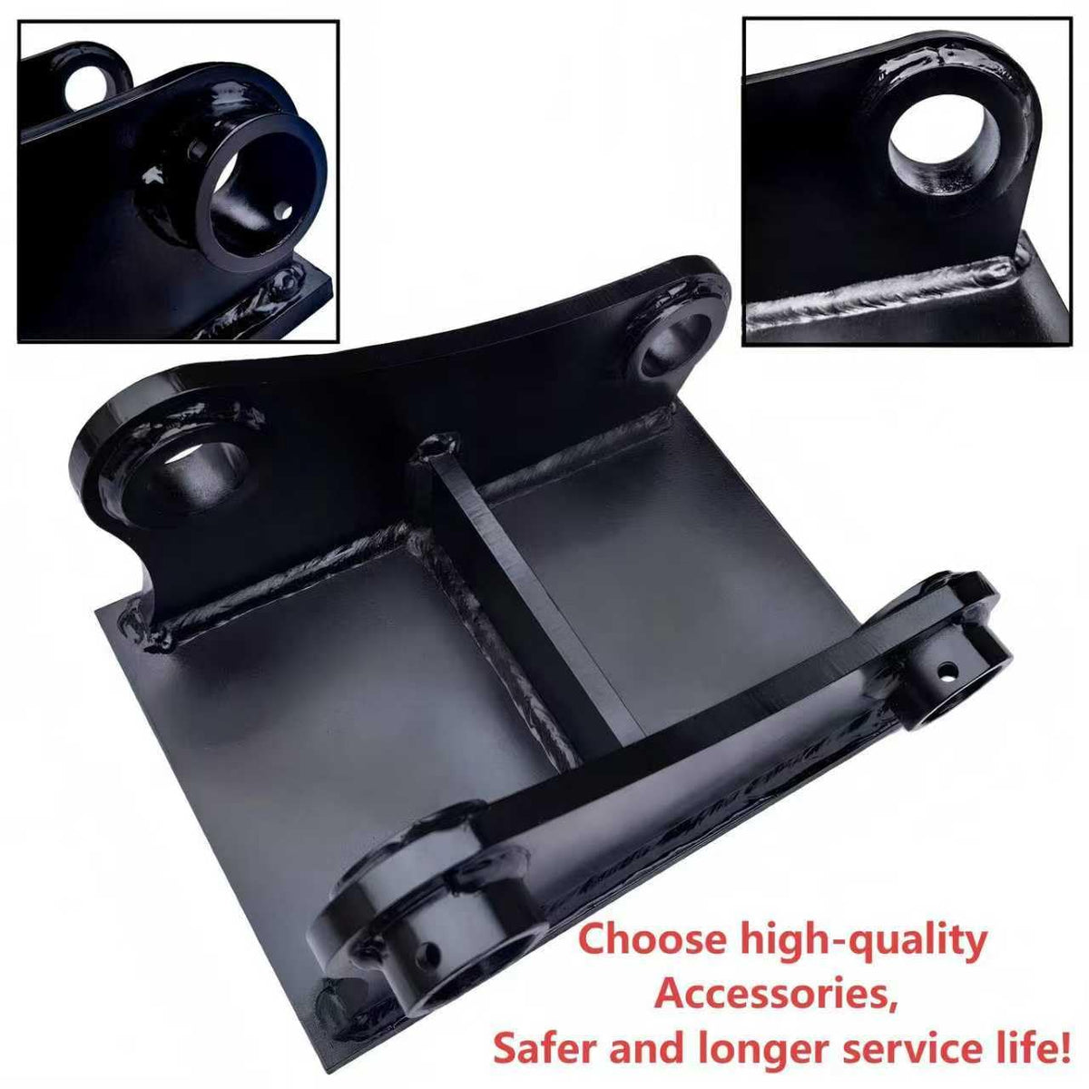 Bucket Attachment Ear Weld/Welded Base Plate on 50mm/1.97in 12“ C-C Compatible Cat 307 308 309 Mini Excavator，Mini Excavator Accessories Bucket Attachment.