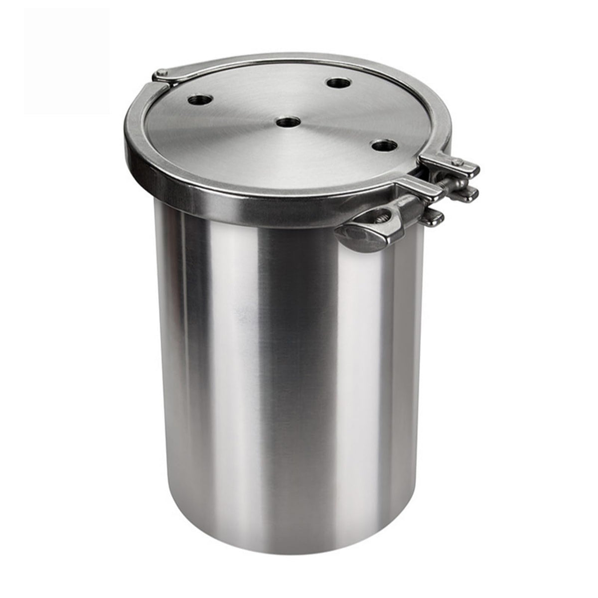 iDili 304 Stainless Steel Pressure Tank, 1-15L Optional Fluid Dispensing Container with Safety Valve & Gauge for Glue, Chemical, Storage & Transfer (1L)