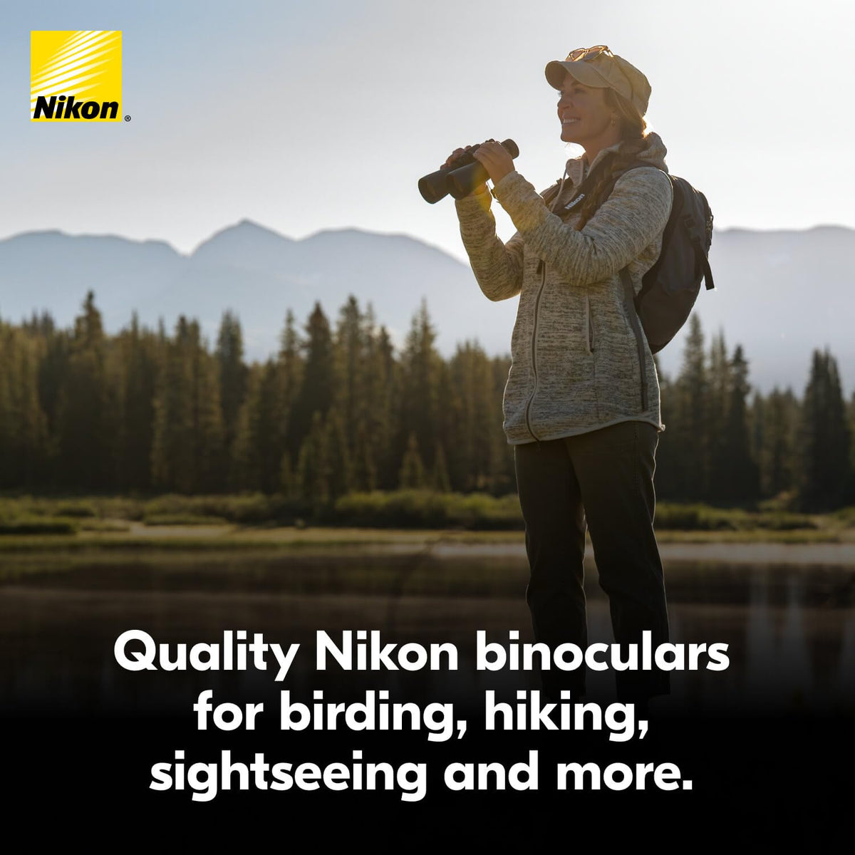 Nikon Action 7x50 Binocular | Multilayer-Coated Nikon Optics, Bright 50mm Objective Lenses, 7X Power, Turn-and-Slide Adjustable eyecups and Tripod-Ready Porro-Prism Design