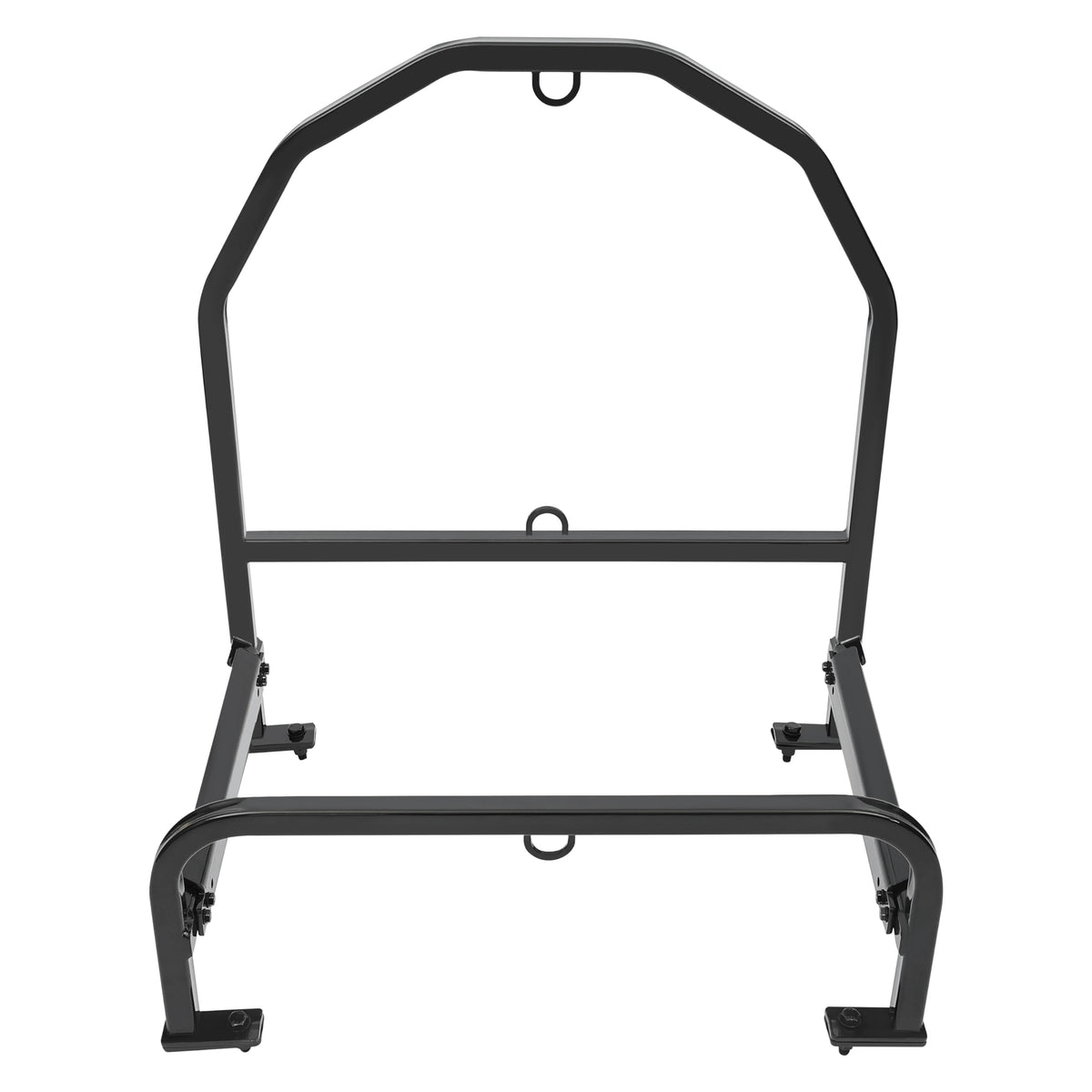 ALMULOO Universal Adjustable Semi Truck Spare Tire Carrier Rack Holder Width Max Up to 19" Steel Powder Coated