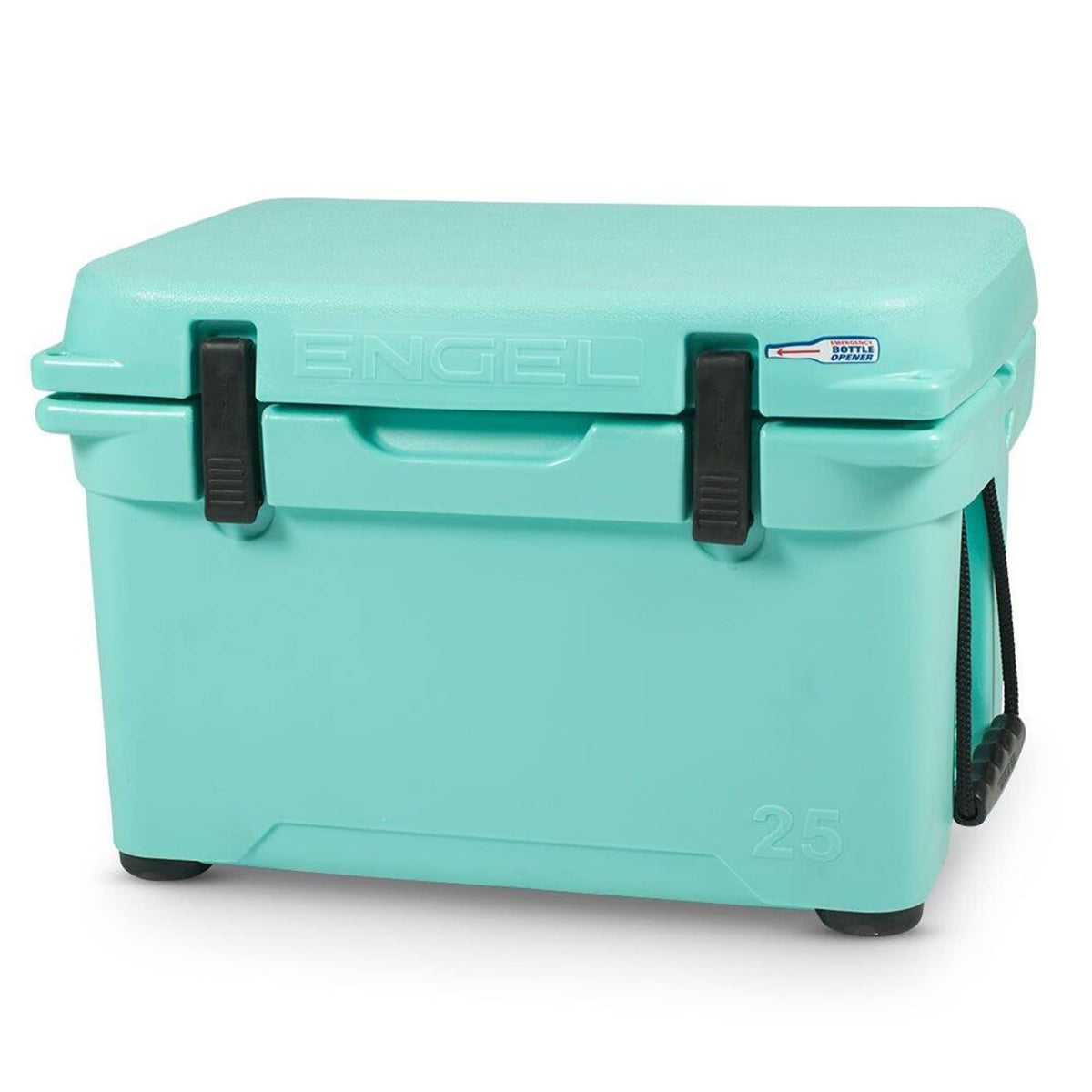 Engel Coolers ENG25 Cooler | 18 Can High Performance Durable Seamless Rotationally Molded Ice Box for Camping, Hunting, and Fishing - Seafoam