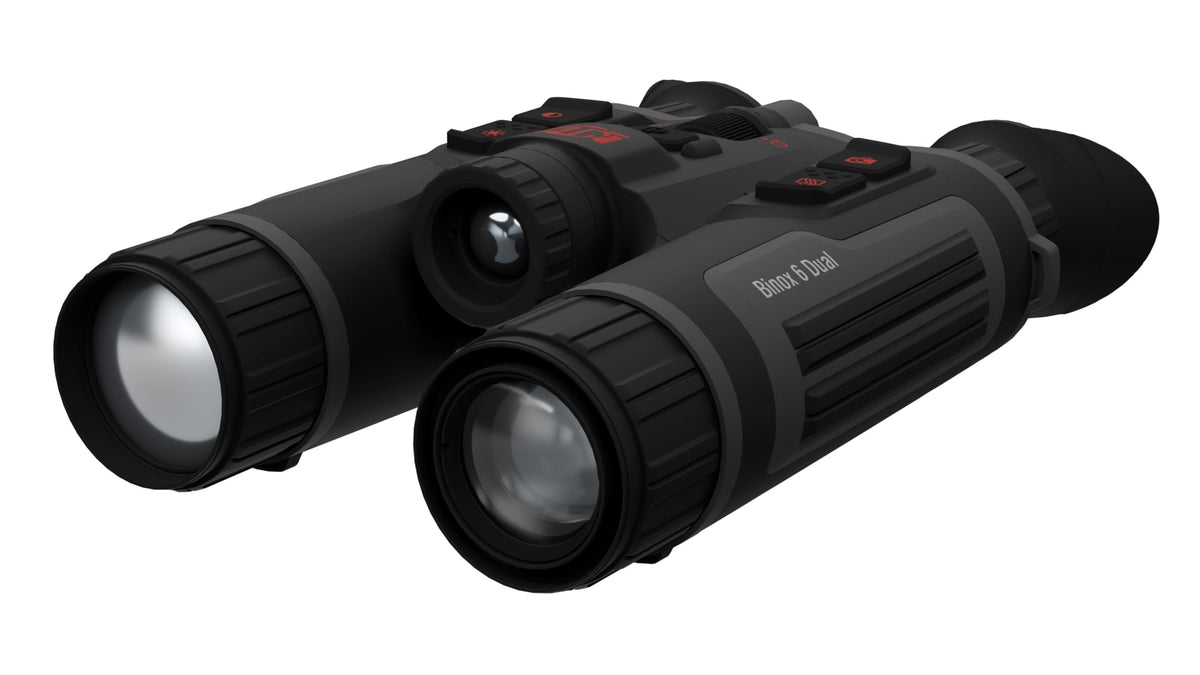 ATN Binox 6 Dual Multispectral Binoculars w/Thermal + 4K Day/Night/Twilight, 1,000 m Laser Rangefinder, Wi-Fi, 64GB, IP67 (384×288, 5.5-44×)