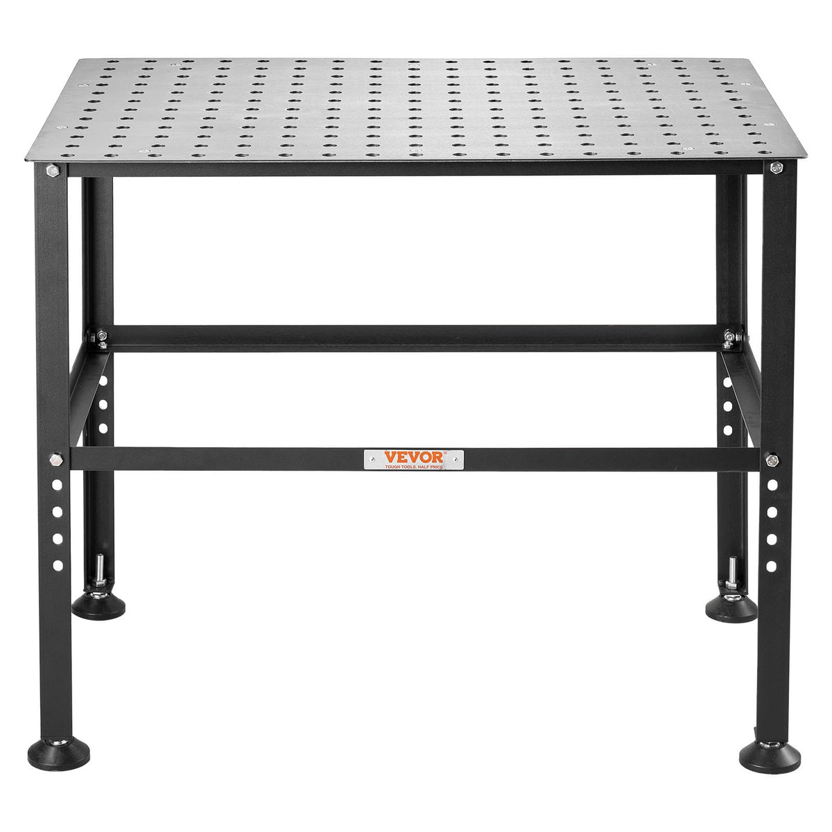 VEVOR Welding Table 36" x 24", 800LBS Capacity Welding Workbench Table, Heavy-Duty Work Bench with 0.63" Fixture Holes and Non-Slip Foot Pads for Welding Assembly Repair Works