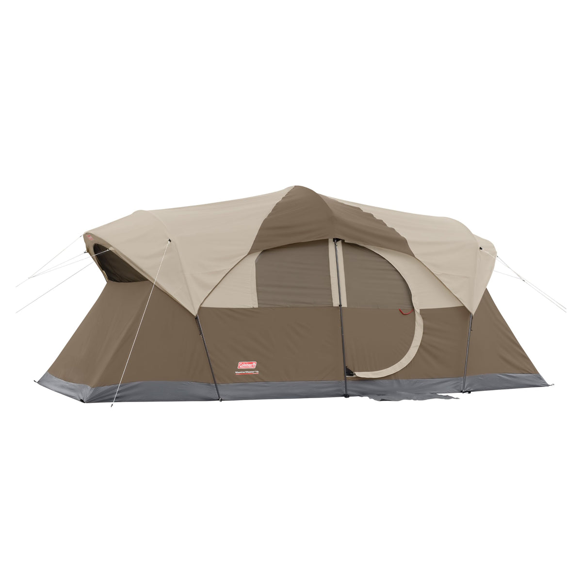 Coleman WeatherMaster 10-Person Camping Tent with Rainfly & Room Divider, Spacious Weatherproof Family Tent with Carry Bag