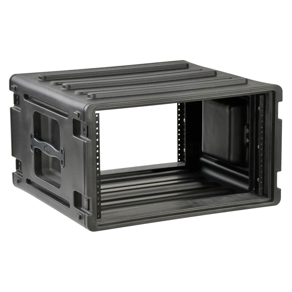 SKB 6U Roto Rack Case - Durable Polyethylene Gear Protector, Stackable, Waterproof with Twist Latches & Rubber Feet for Musicians, DJs, and A/V Equipment - Secure Transport & Storage Solution