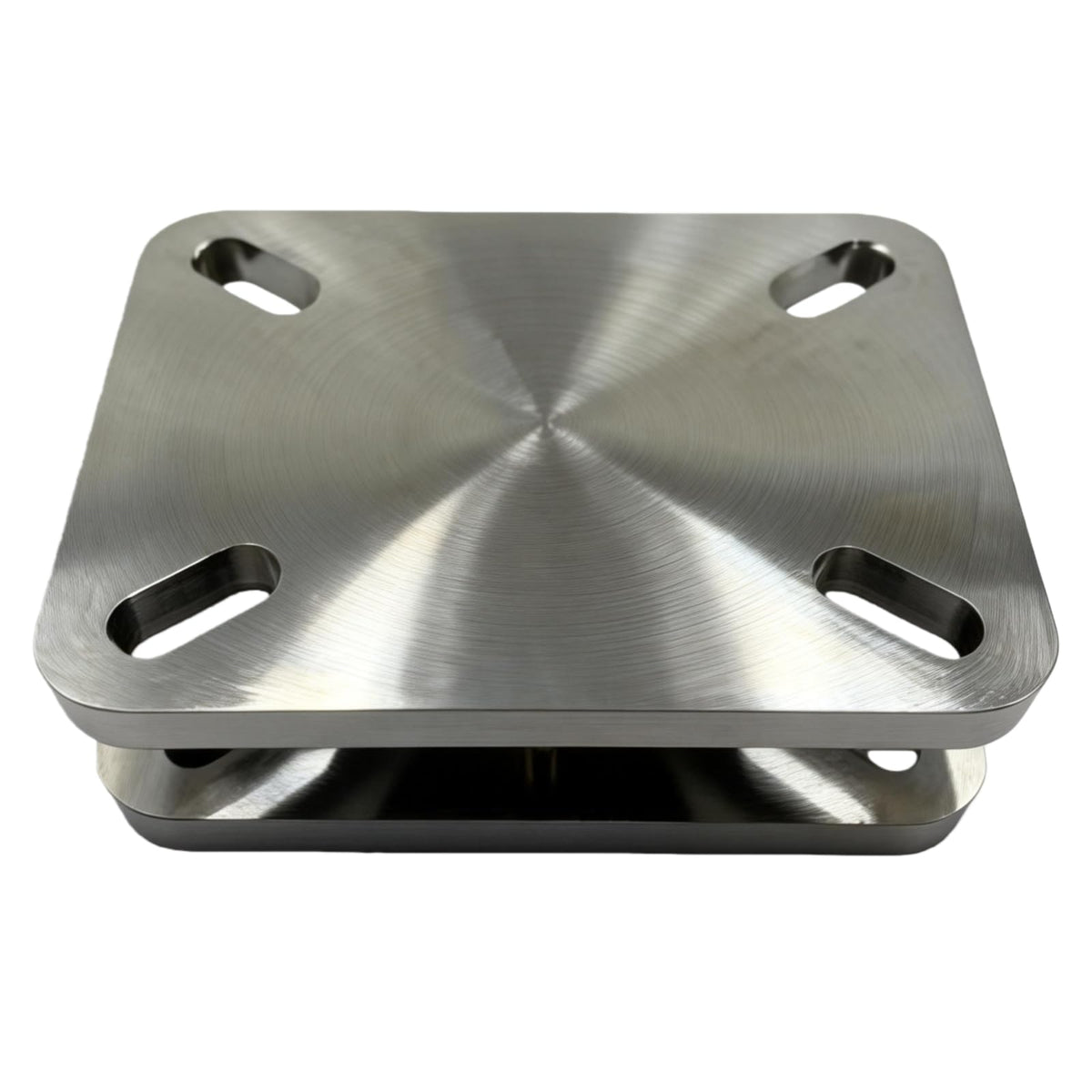 BoCID Heavy Duty Bearing Plate Turntable 5,500 Lb Rating Greaseablle, Kingpinless Design, for Workstations & Displays Industrial Ball Bearing Turntable Swivel Plate 6.3"x4.53"