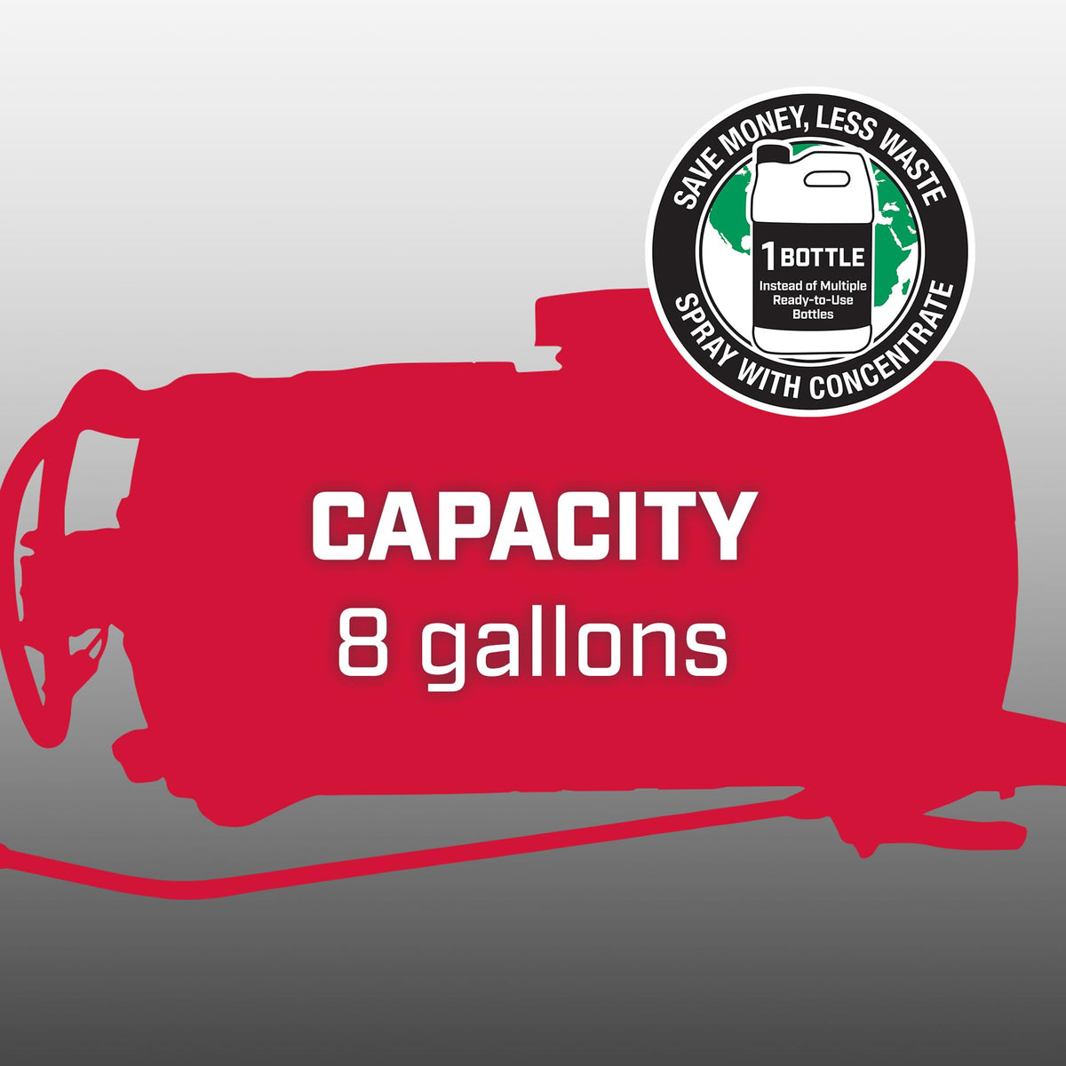 Chapin 97084 Tank Sprayer, 8‑Gallon, Multipurpose, ATV, UTV, Chemical‑Resistant Poly Tank, 12V Hookup, 1 GPM Diaphragm Pump, Adjustable Nozzle & 15‑Ft Hose for Fertilizer, Weed & Pest