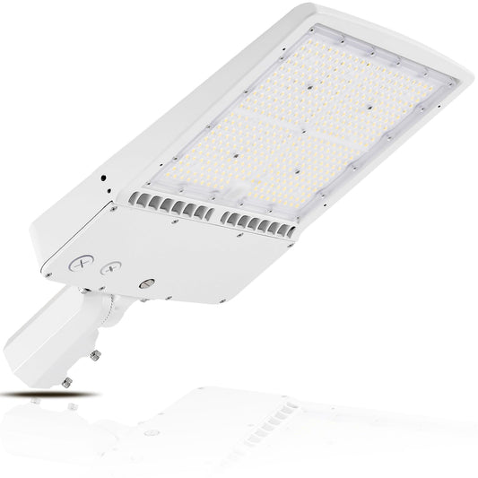 300W LED Parking Lot Light, 5000K 42000LM White LED Shoebox Area Light [1000W MH/HPS Equiv.], Outdoor Pole Flood Lighting with Slip Mount, IP65 10KV Surge Protection, AC100-277V UL Listed