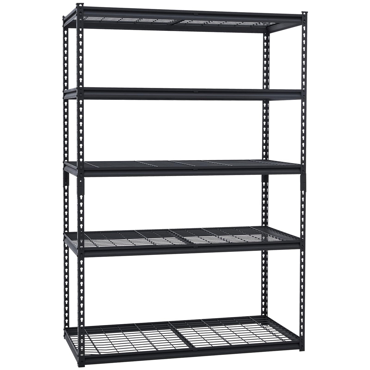 CABIHOME 48"X24"X72" Heavy Duty Garage Shelving Units, 5-Tier Adjustable Storage Shelves, Loads 2500 LBS, Adjustable Garage Storage Shelving, Metal Storage Utility Racks Shelf Unit