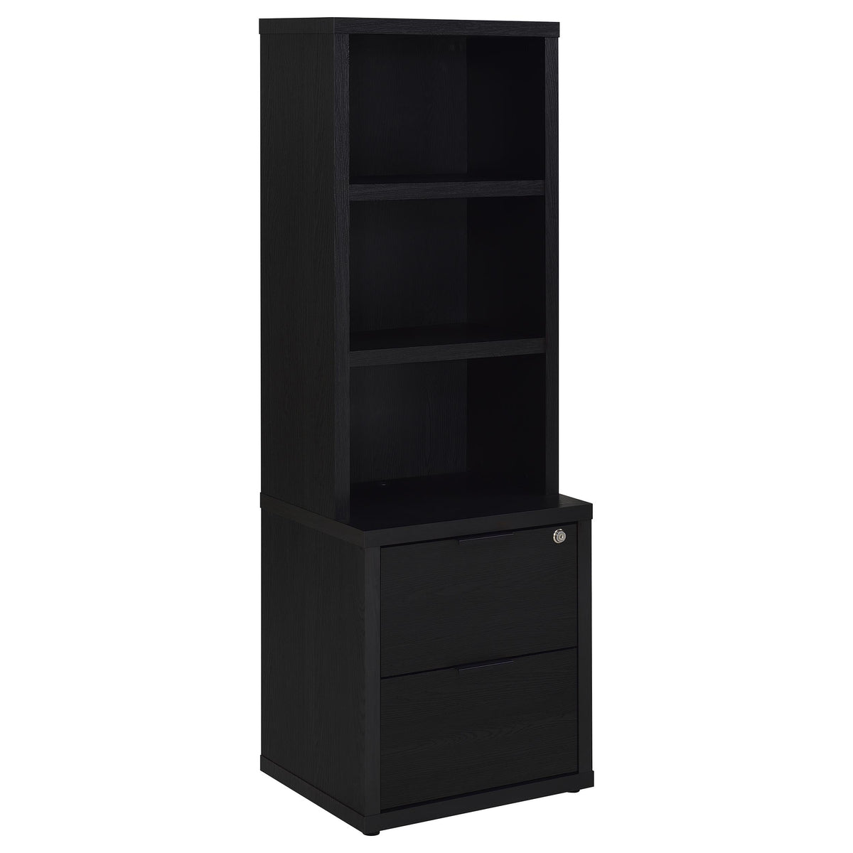 Coaster Home Furnishings Westpark 3-Piece Wall Unit Bookcase Set with USB Black 802703-S3