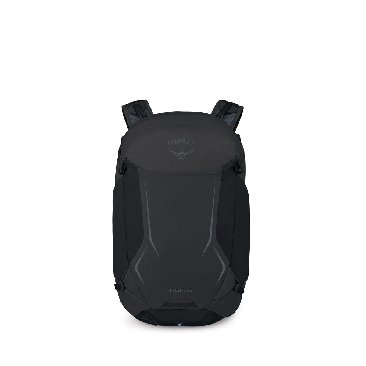 Osprey Hikelite 26L Durable Hiking Backpack - Travel Daypack with Rain Cover for Men and Women, Raven Black