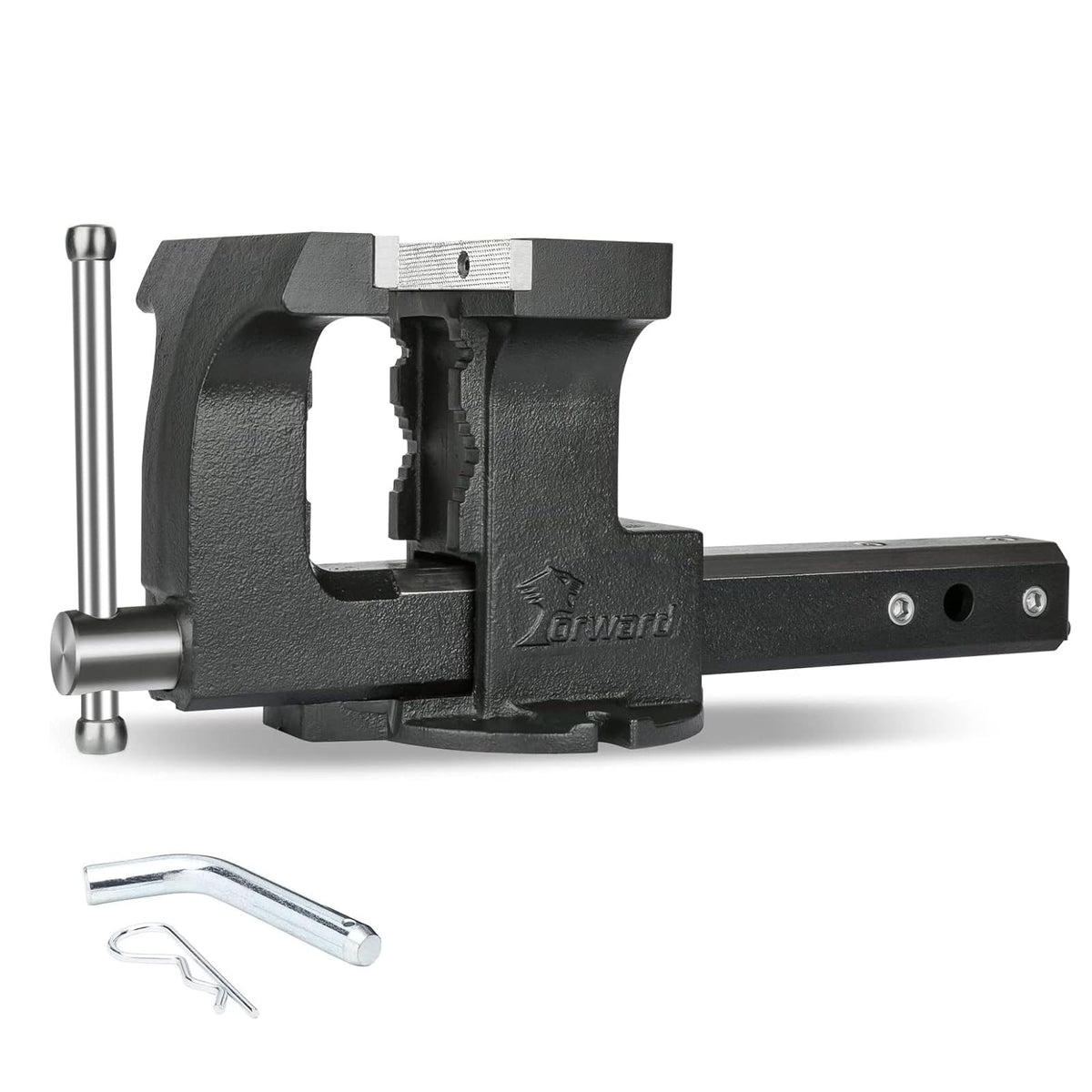 Forward 1705A 6-Inch Hitch Vise Truck Bench Vise Mount Trailer Fits 2" Hitch Receiver