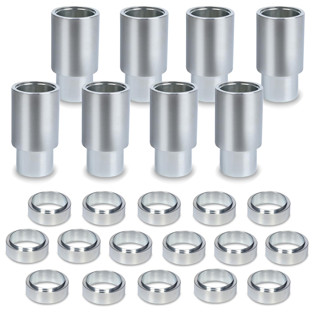 CreatAuto 24pcs 35mm Car Lift Adapter Kit, 2/2.5/3/3.5/4/4.5/5/5.5/6 Inch 9 in 1 Extension Stack Truck Adapter Kit, Fit for Most 2-Post Car Lift Bridge Jack Support, Fit for BendPak 2-Post Lift