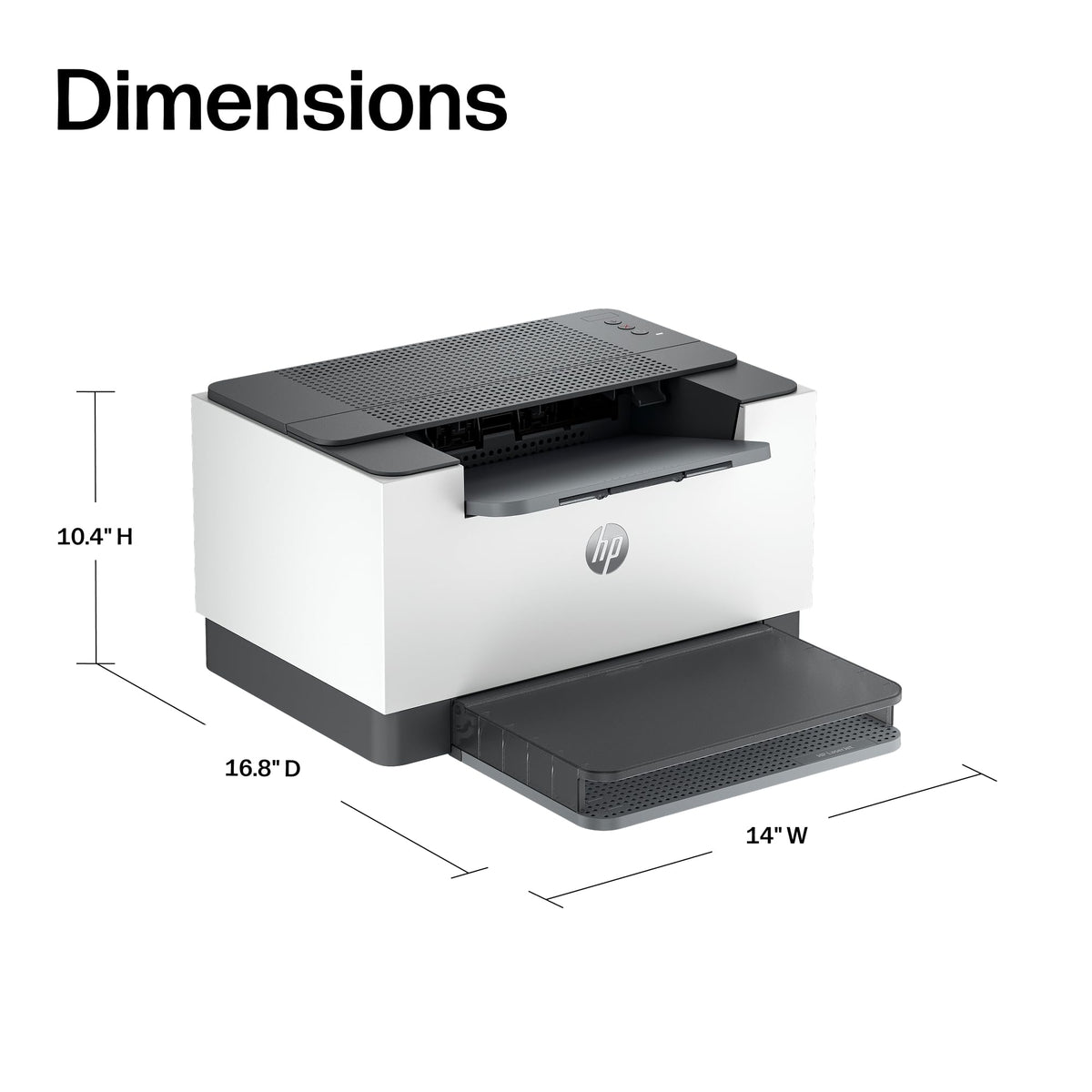 HP LaserJet M209d Laser Printer, Black and White, Automatic Duplex, Wired Connection Only (USB Cable Included), Best-for-Home Office (8J9L0F)