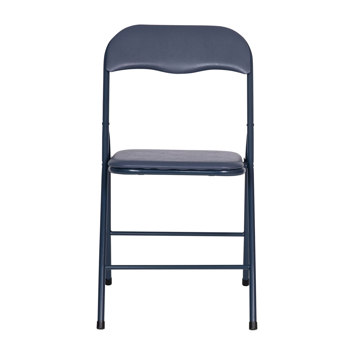 Flash Furniture Madison 5-Piece Folding Card Table and Chairs Set, Portable Event Table and Chairs Set for Indoor and Outdoor Gatherings, Navy