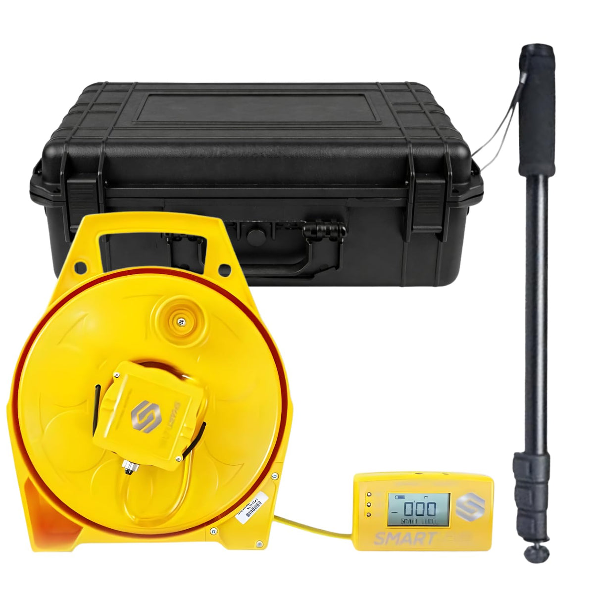 Smart Level Precision Construction Altimeter with Bluetooth App (iOS & Android), 1/16 inch Accuracy – Includes Carrying Case & Monopod – Data Export & Backlit Display