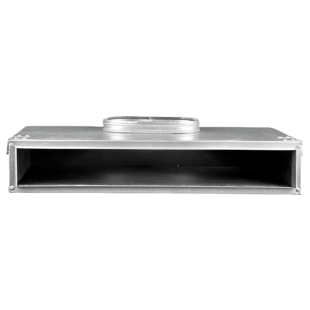 BUILDMART - 24" Plenum Box for [24" Linear Slot Diffuser - (2 Slot) Double Slot] Premium Insulated Galvanized Sheet Metal Plenum Box for Heating and Cooling - Texas Buildmart