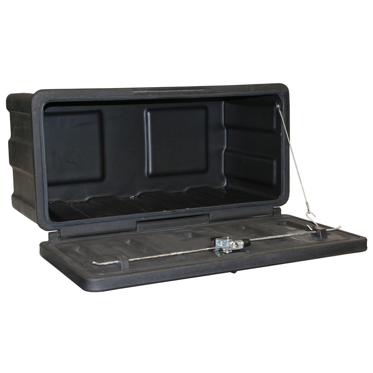 Buyers Products 1717105 Poly Underbody Truck Box, 18 x 18 x 36 in, Lightweight HD Poly Tool Box w/ Drop Door, 3-Point Locking Latch, Weather-Resistant Seal, Underbody or Surface Mount Truck Storage