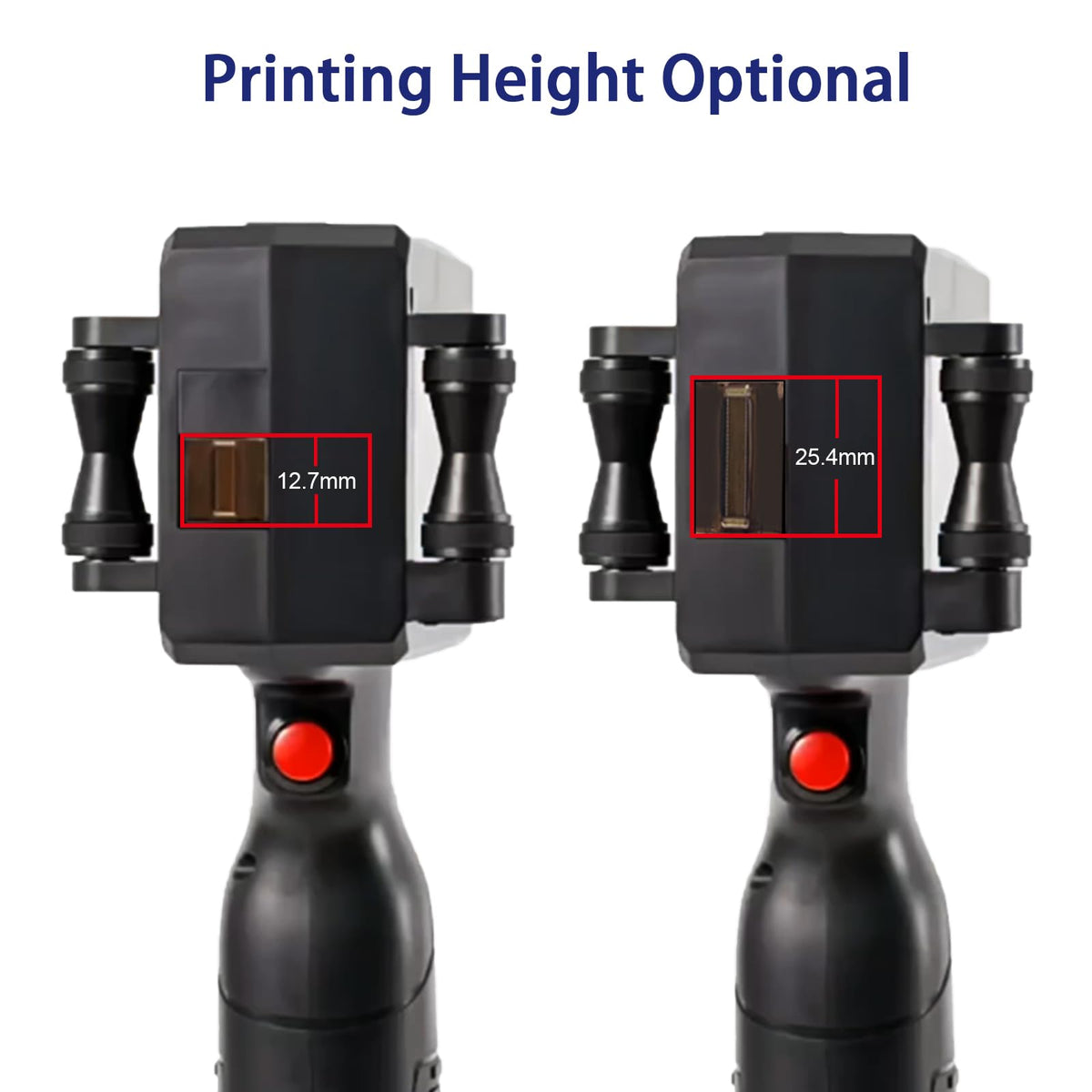 Eurannit E15-1 Handheld Inkjet Printer - 1 Inch Print Height with ER521 Black Ink Cartridge, Portable Coding Gun for Text, QR Code, Barcode on Carton, Plastic & Uneven Surfaces