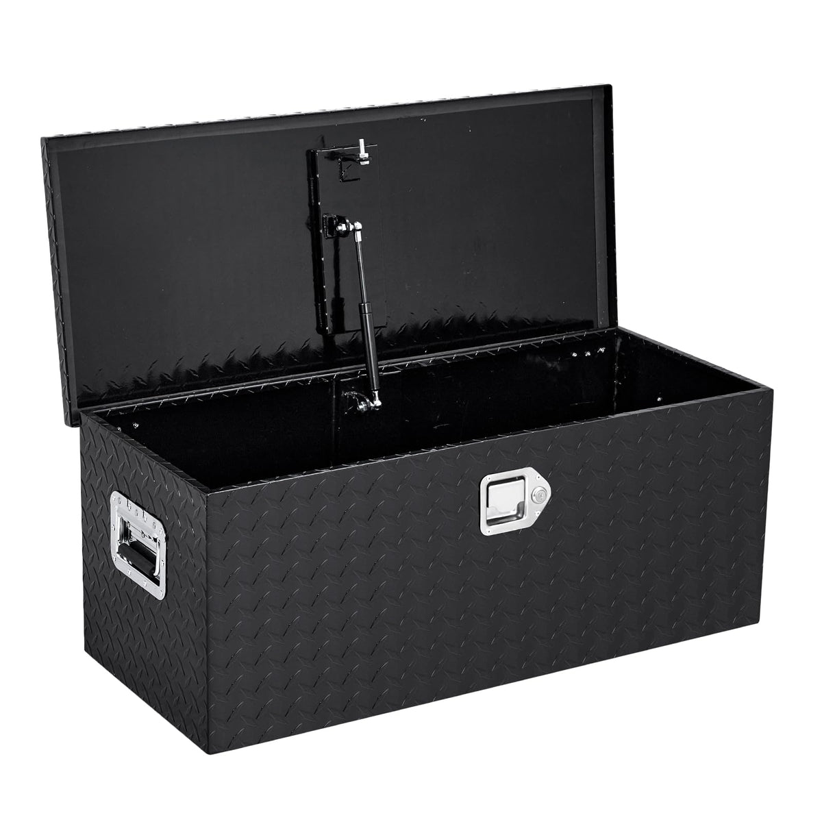 Garvee Aluminum Truck Bed Tool Box Waterproof Lockable Storage Heavy Duty Toolbox for Pickup Beds, RVs & Trailers, Secure Organizer with Side Handles & Gas Strut Lid