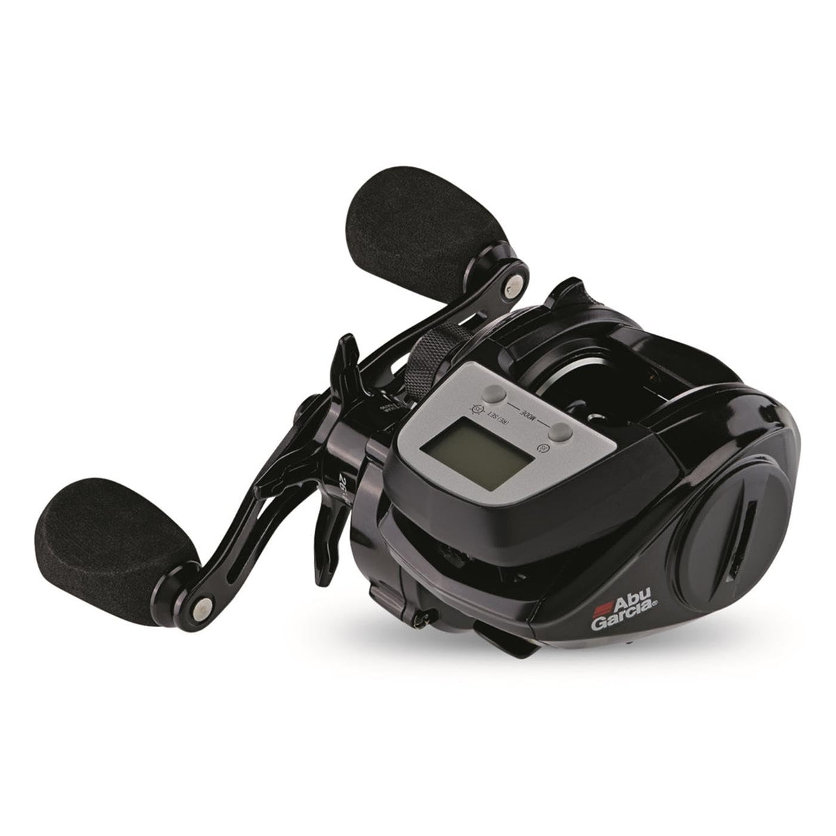 Abu Garcia Max Digital Line Counter Low Profile Baitcast Reel, Size LP (1498366), Carbon Fiber Star Drag, Max of 20lb | 9.0kg, Durable, Lightweight and Strong,Black