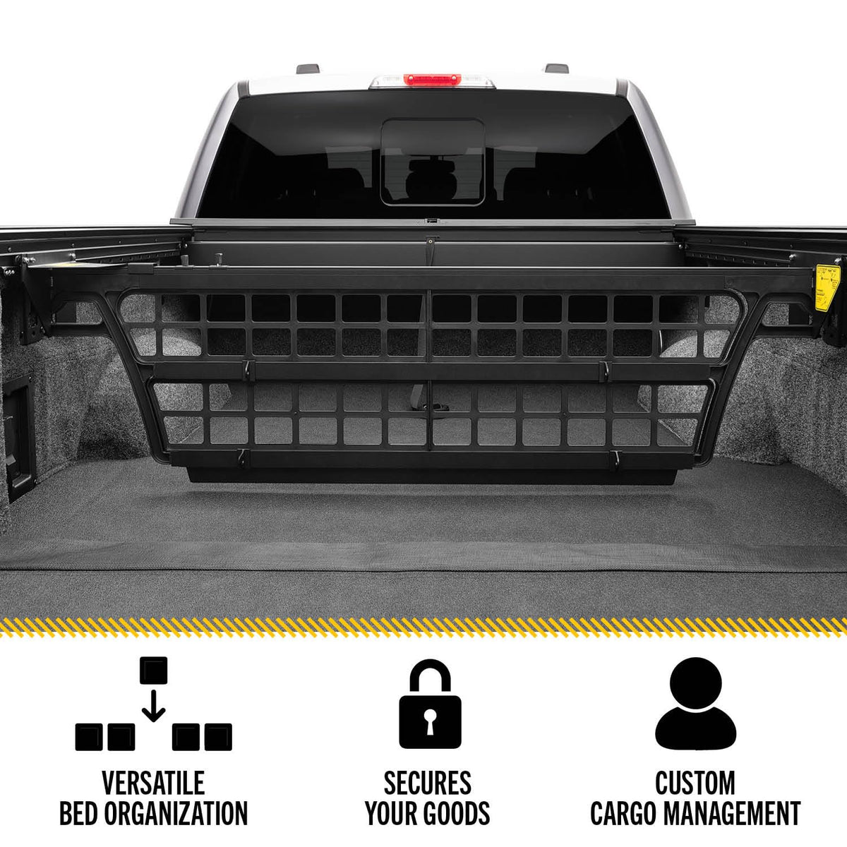 RealTruck Roll-N-Lock Cargo Manager Truck Bed Organizer | CM845 | Fits 2022 - 2025 Nissan Frontier, Crew Cab 5' 0" Bed (58.6")