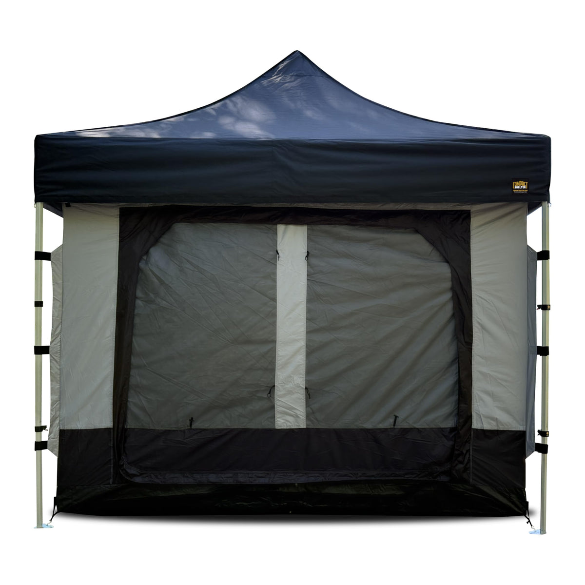 Compact Camper Tent Insert for Compact Shelter – Converts to Enclosed Room with Mesh Windows, Zippered Door, Water-Resistant Floor – Canopy/Frame Sold Separately (10ft x 10ft)
