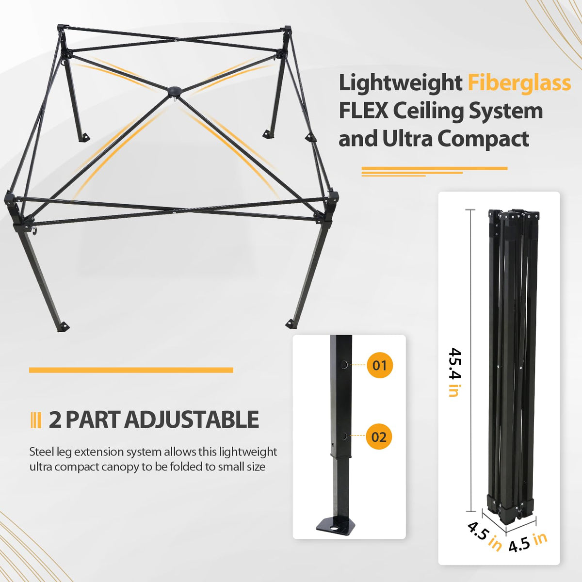 EAGLE PEAK Flex Compact 4x4 Pop-up Canopy Changing Room, Portable Privacy Dressing Room for Indoor Fashion Photoshoots, Camping, or Pool, Black