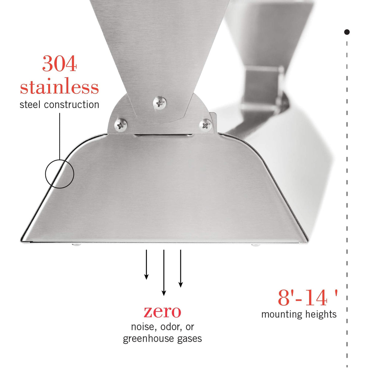 Infratech WD-4024 SS Stainless Steel 39” Dual Element Fixture 4000 Watt, 240 Volt, Stainless Steel