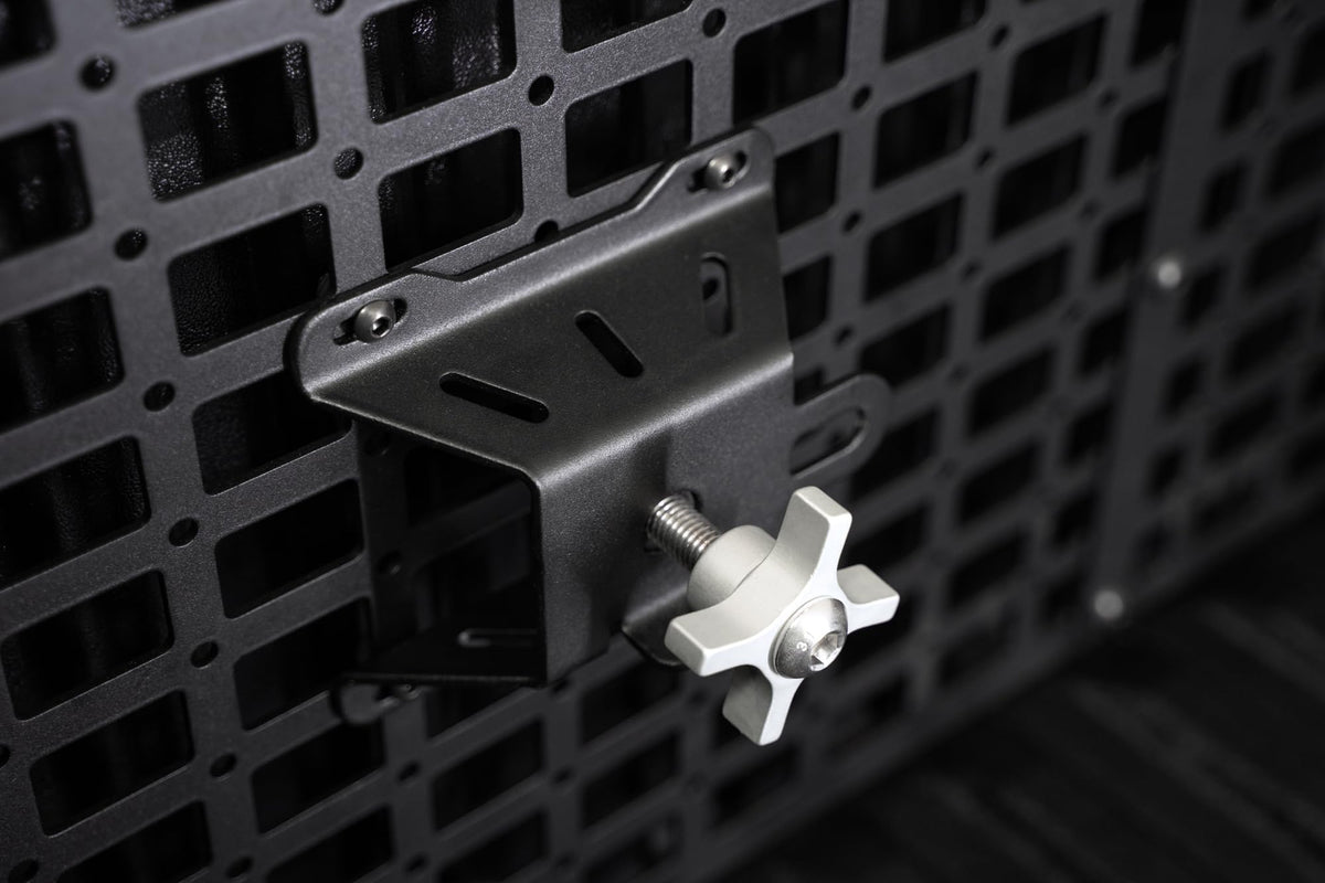Rago Fabrication Universal Jack Mounts | Great for Molle Panels, Trucks, Trailers, Garages, & More | Designed for Rago, ADD Offroad, & DV8 Offroad Molle Panels | Sold as a Pair | Made in The USA