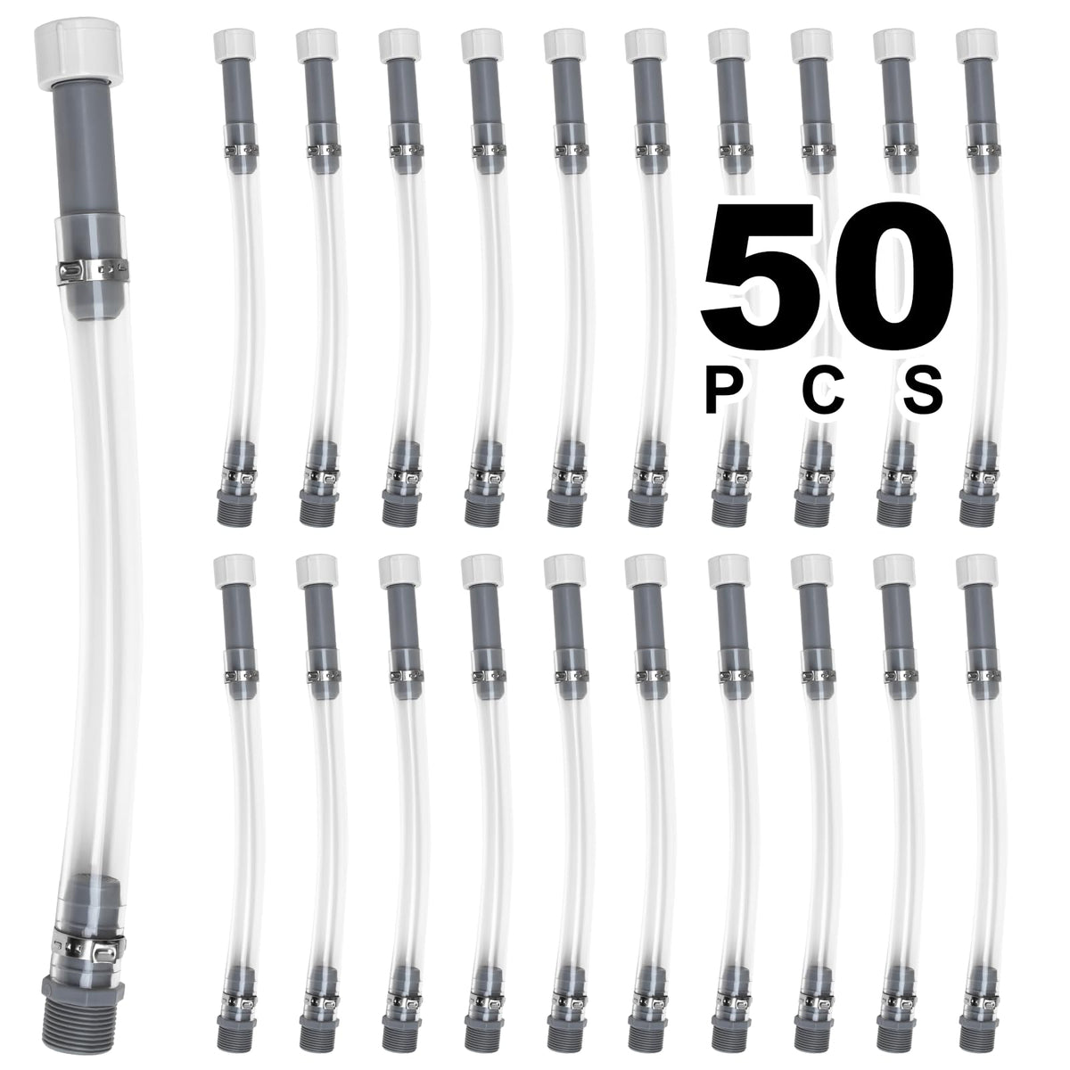 Mapleza 50 PCS Fuel Jug Hose Perfect for LC2 JEGS Jugs Gas Can Hoses Replacement Racing VP Fuel Jug Hose Gas Can Nozzle Suitable for 3/5/5.5 Gallon Jugs