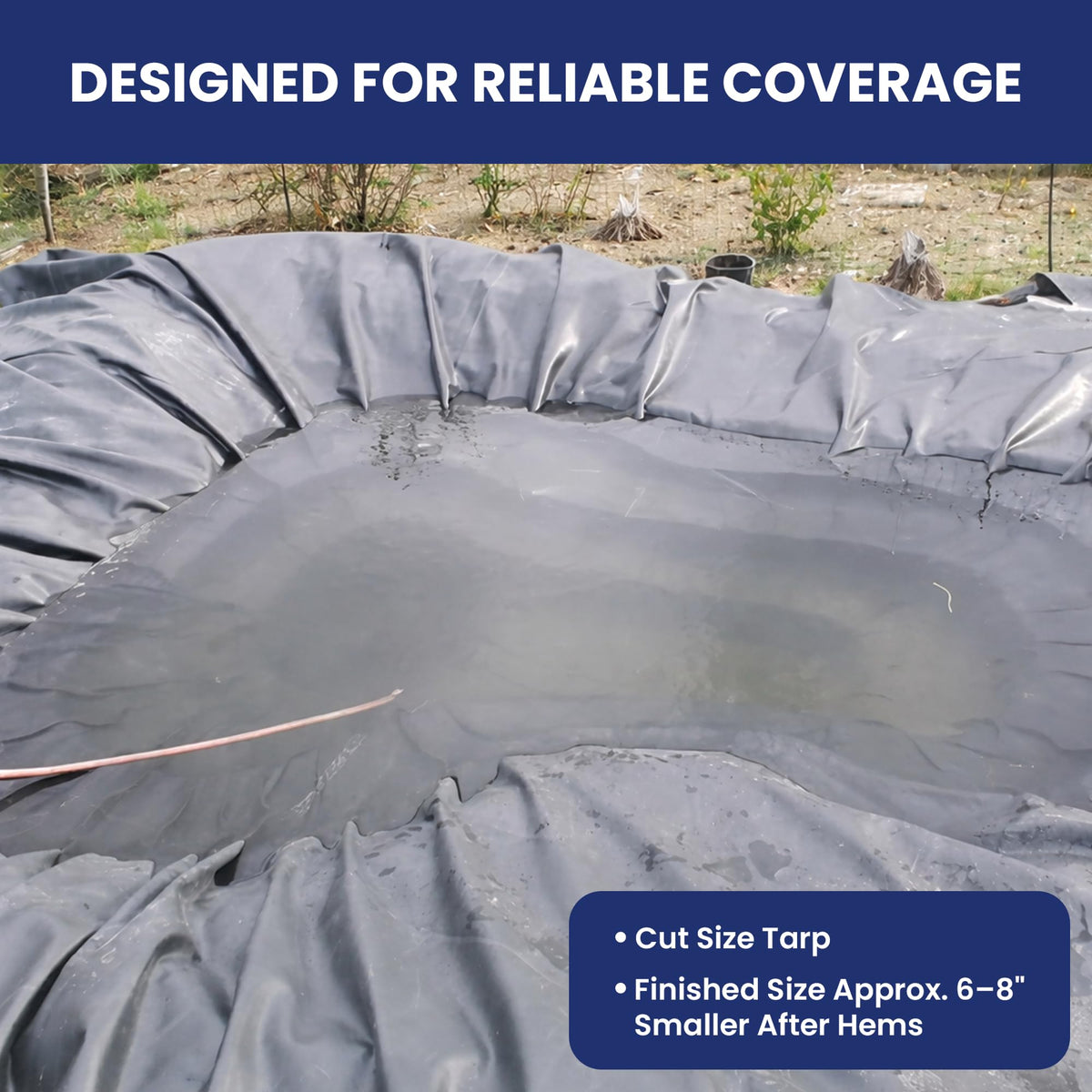 Tarps Now 20x30 ft Heavy Duty Plastic Tarp (Poly Tarp)|12 MIL Waterproof Cover|Rip & Tear-Resistant|Rustproof Grommets & Reinforced Edges|Ideal for Roof, Camping, Tent & Outdoor Protection - Silver